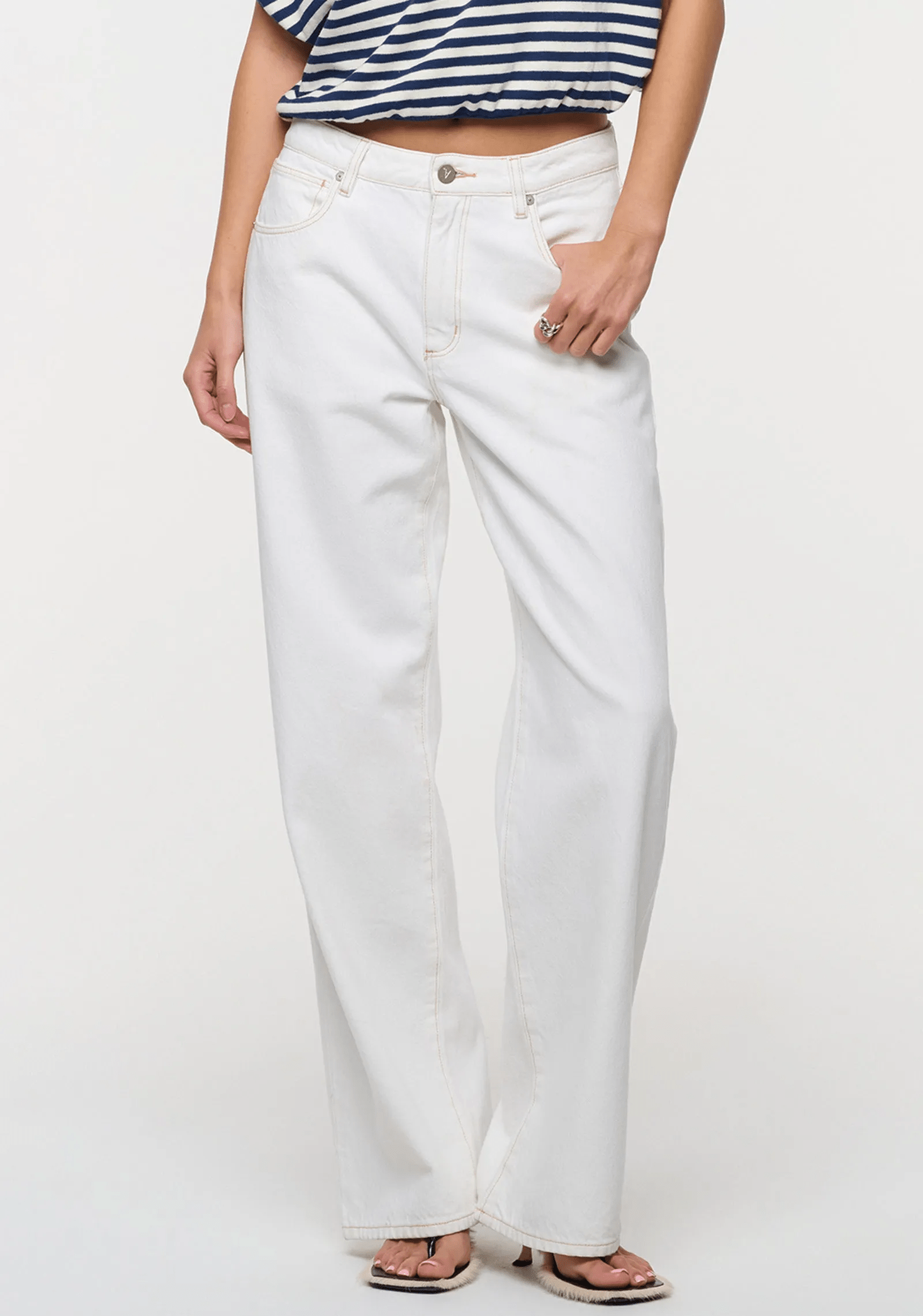 ABRAND 95 Mid Baggy Porcelain Recycled
