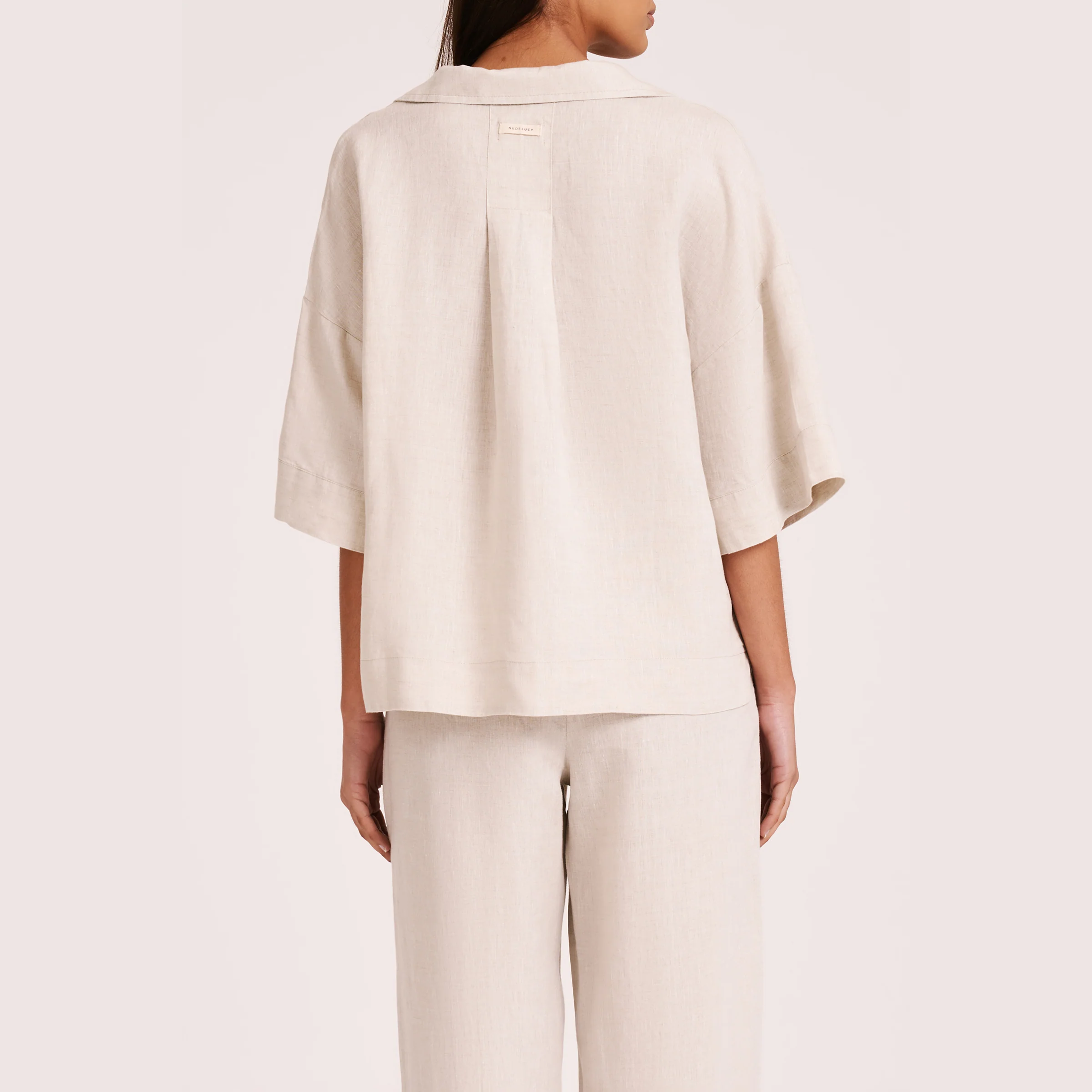 Nude lucy lounge linen shirt- natural