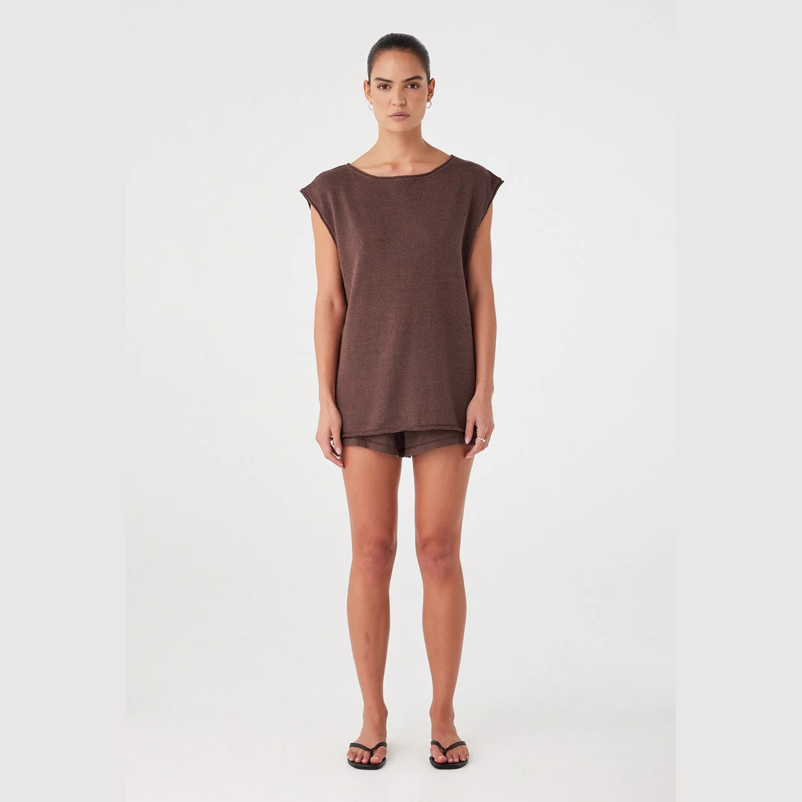 ARCAA Poppy Tie Side Top - Espresso