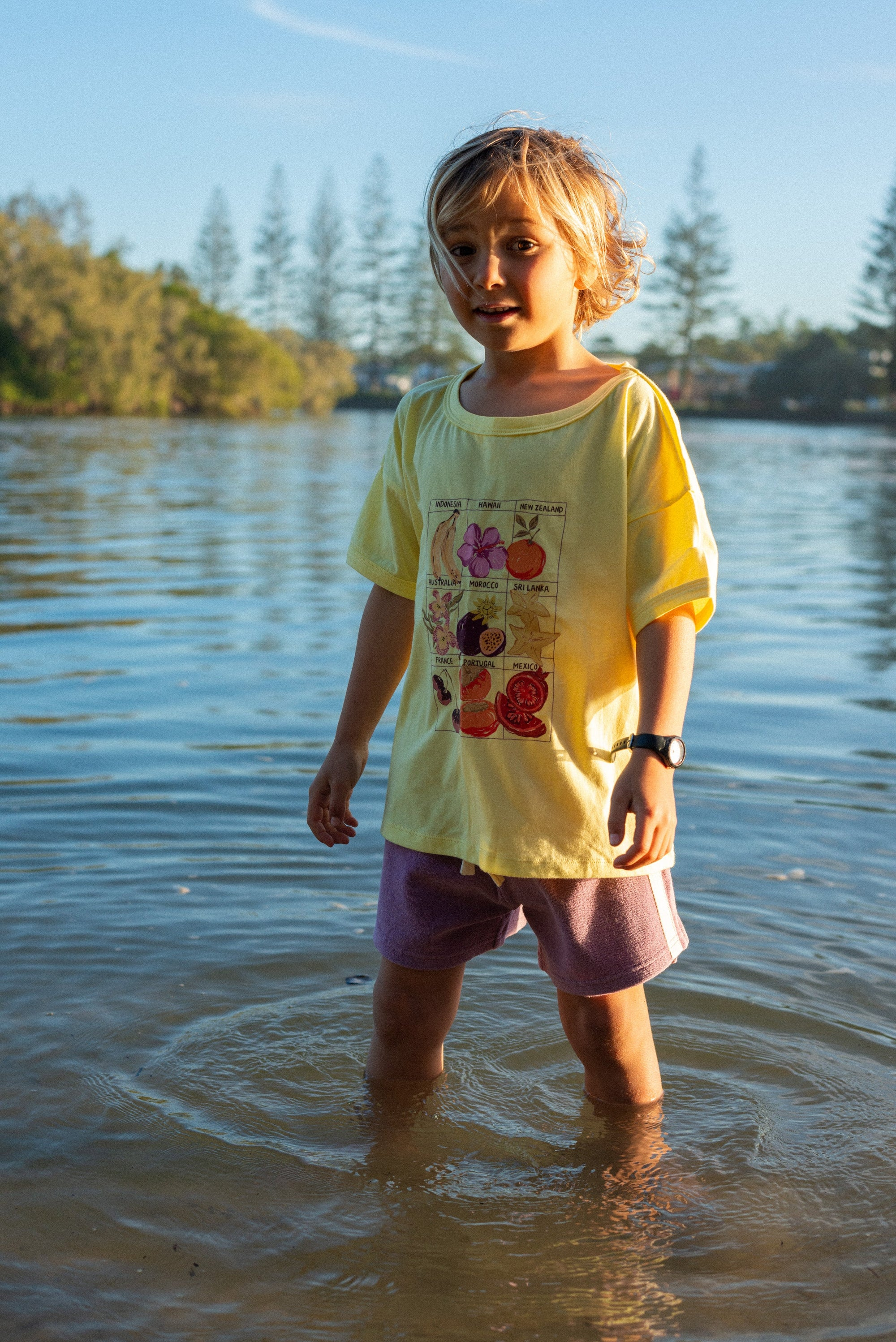 ATMOSEA Mini Terry Towelling Shorts - Jacaranda
