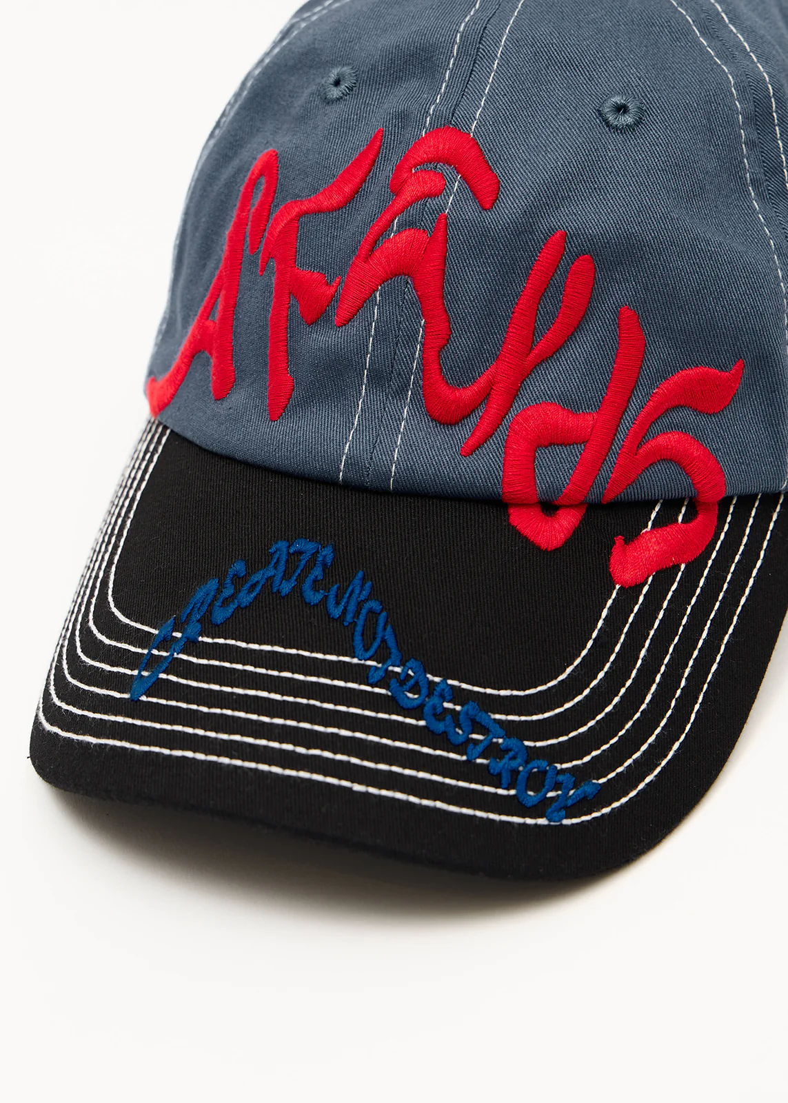 AFENDS Consider six panel cap - Slate blue