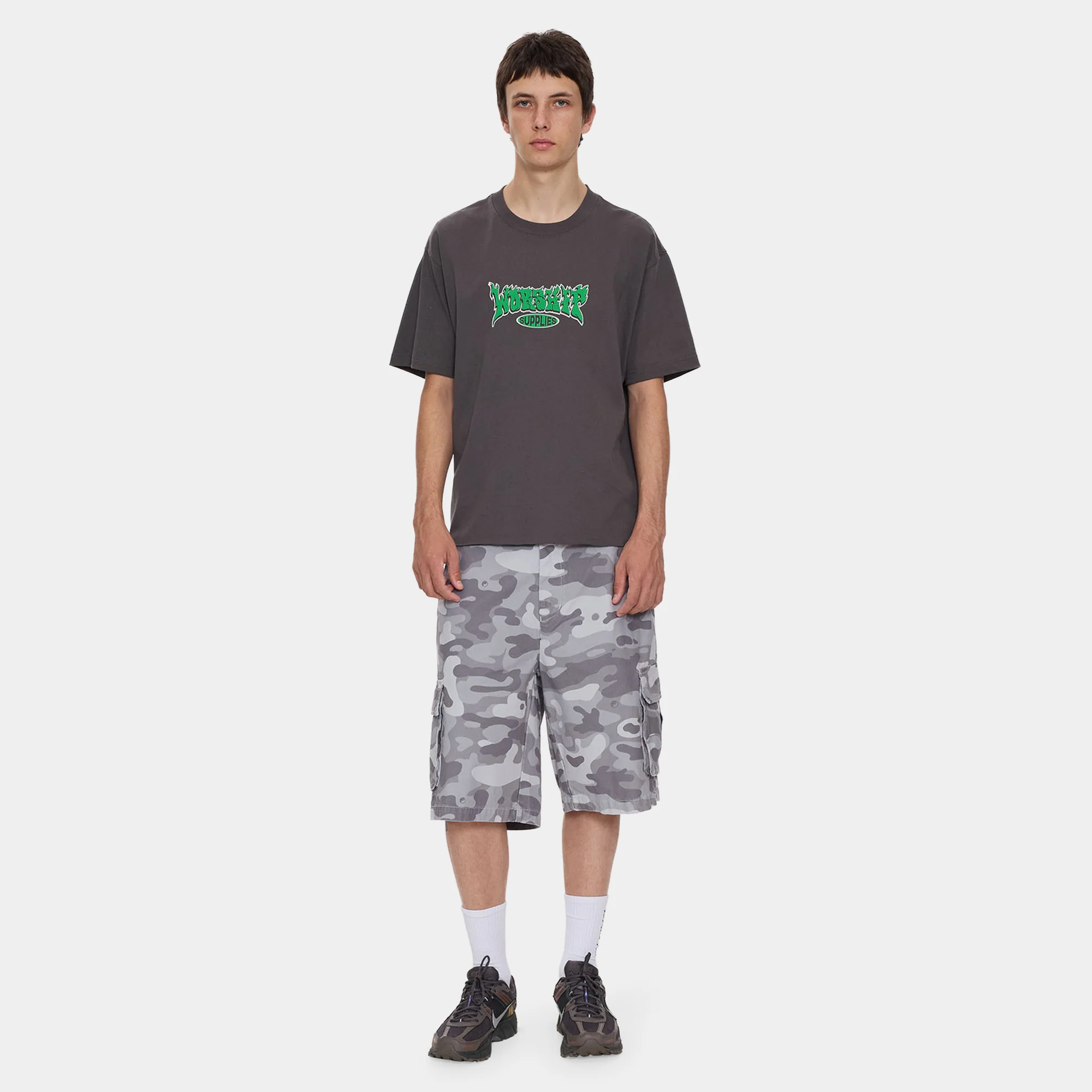 WORSHIP Whisp Tee Worn Black