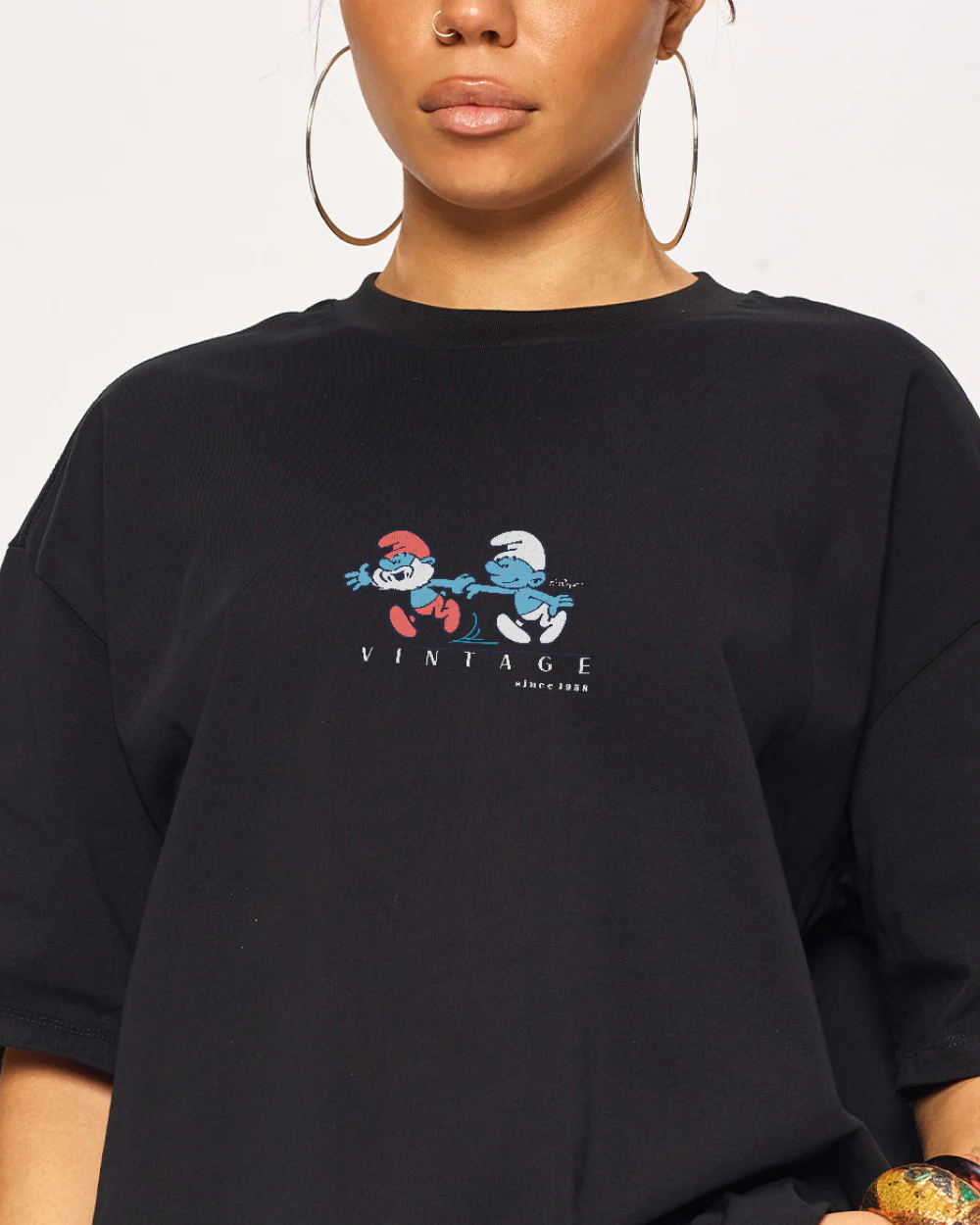 THREADHEADS Smurfs Call Me Papa Oversized Tee