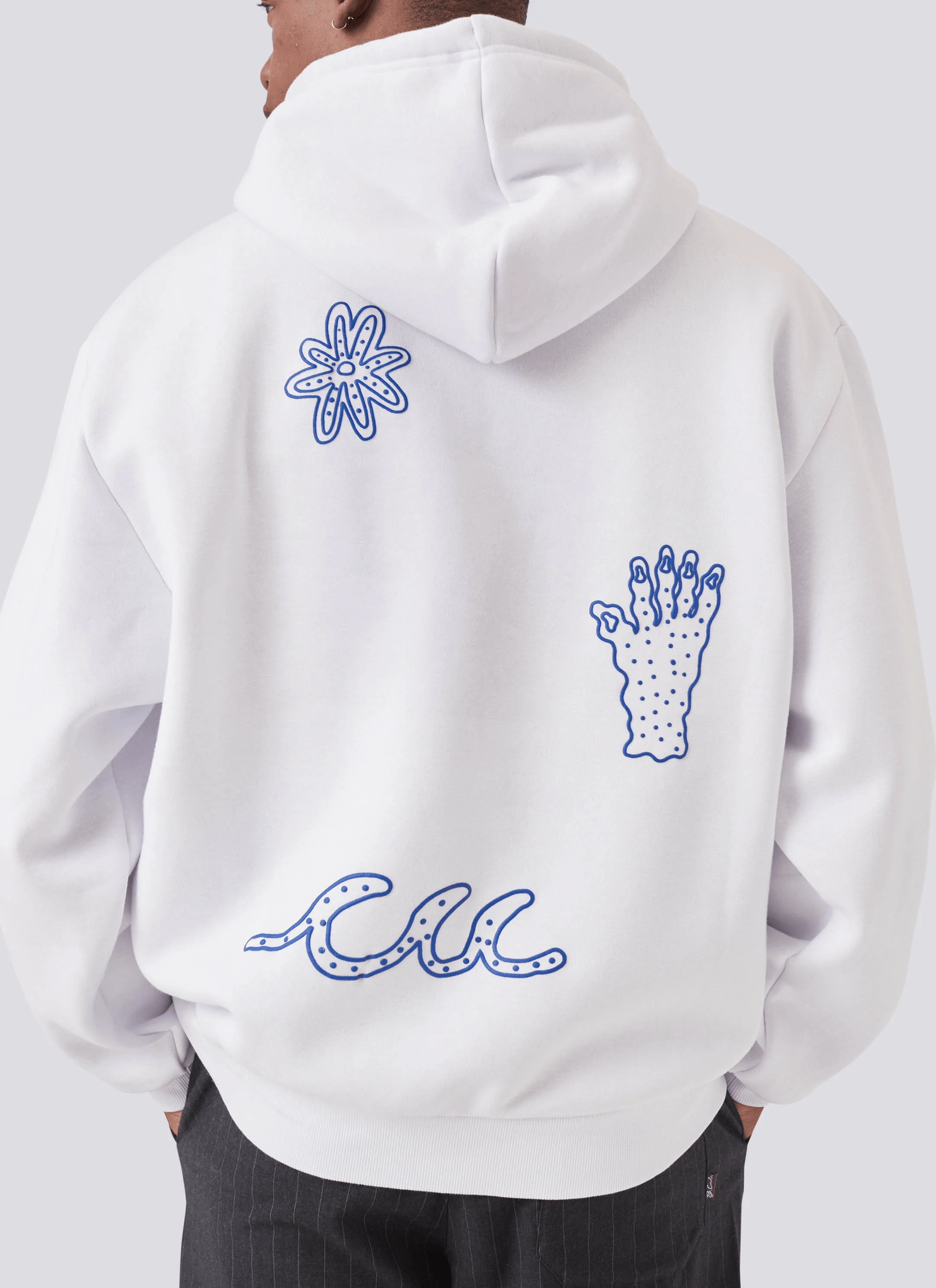 BARNEY COOLS Planet hood - White