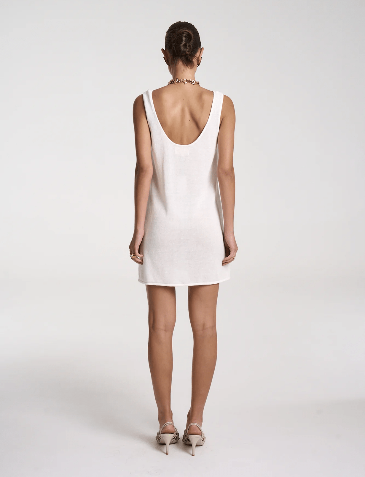 SUMMI SUMMI Knit mini dress - White