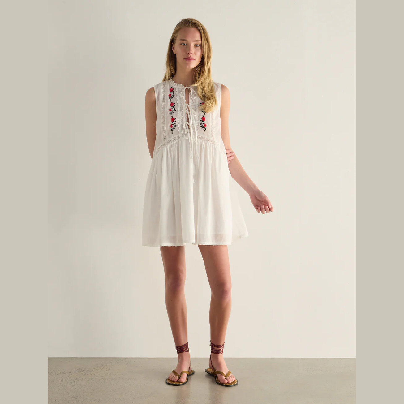 AUGUSTE THE LABEL Bellamy Mini Dress - White