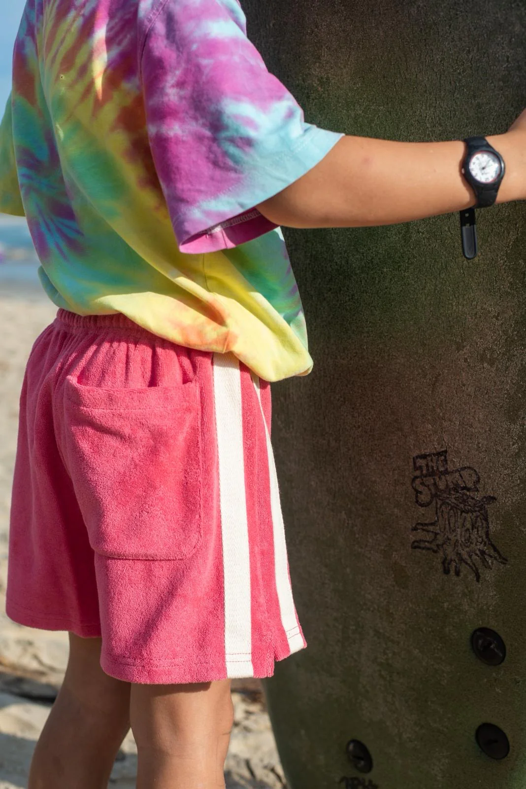 ATMOSEA Mini Terry Toweling Short - Strawberry