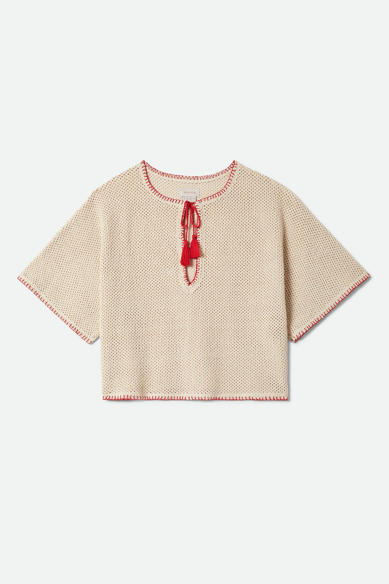 BRIXTON The crochet cover up - Timeless taupe