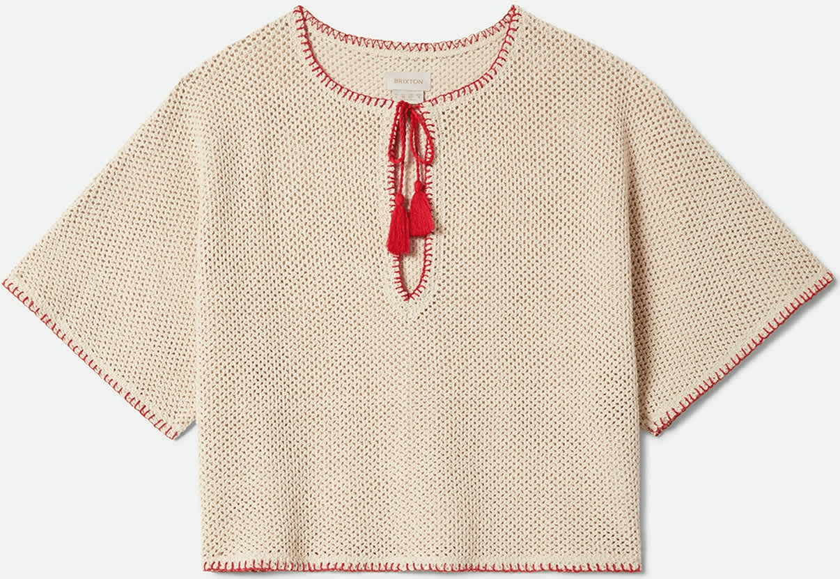 BRIXTON The crochet cover up - Timeless taupe