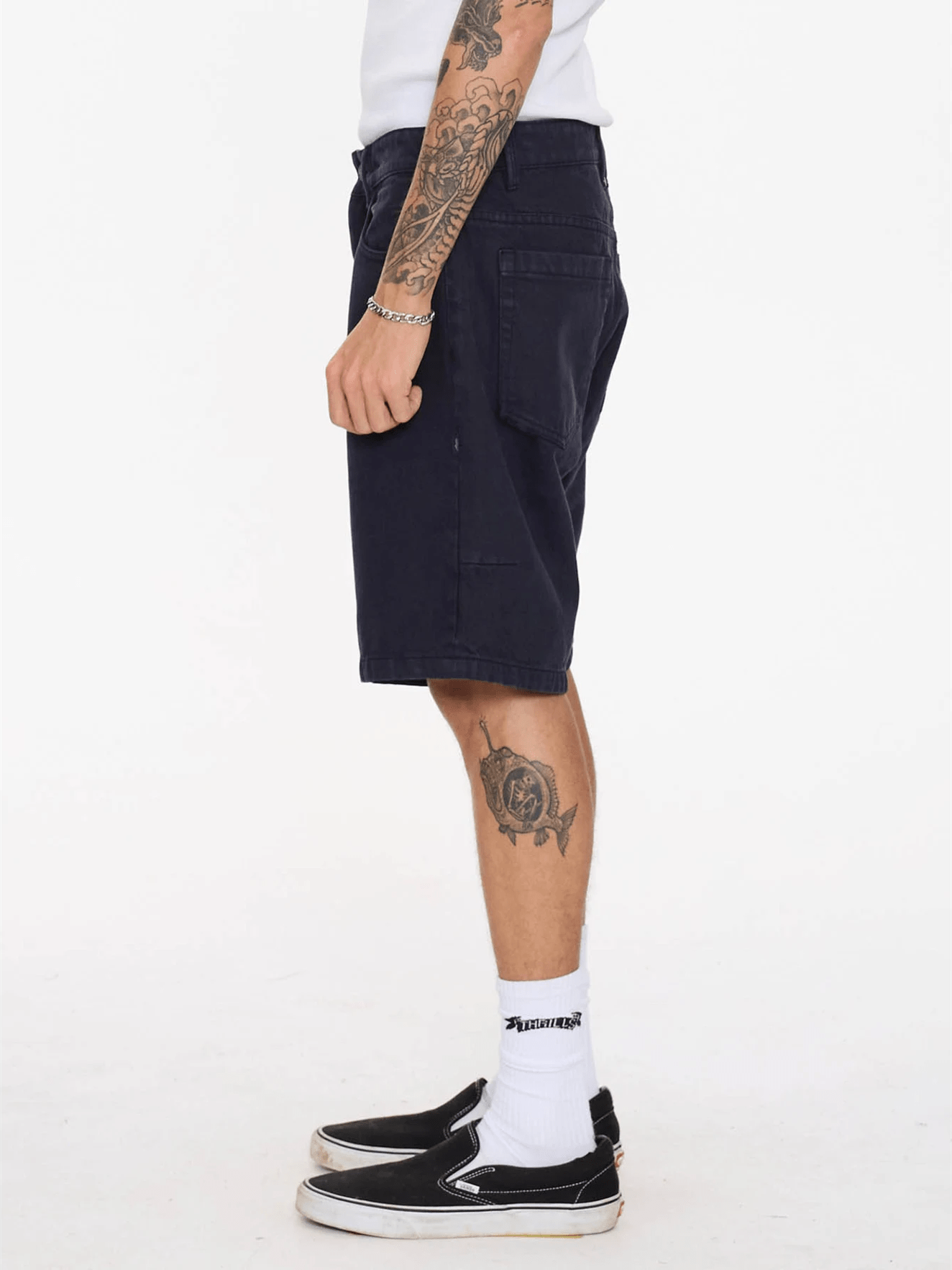 THRILLS Slacker Relaxed Denim Short - Twilight Black