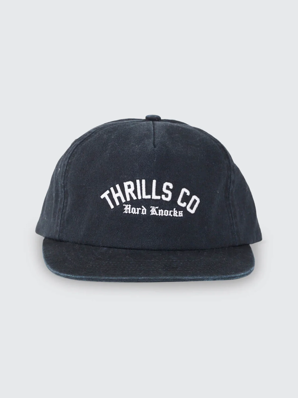 THRILLS Hard Knocks College 5 Panel Cap - Black