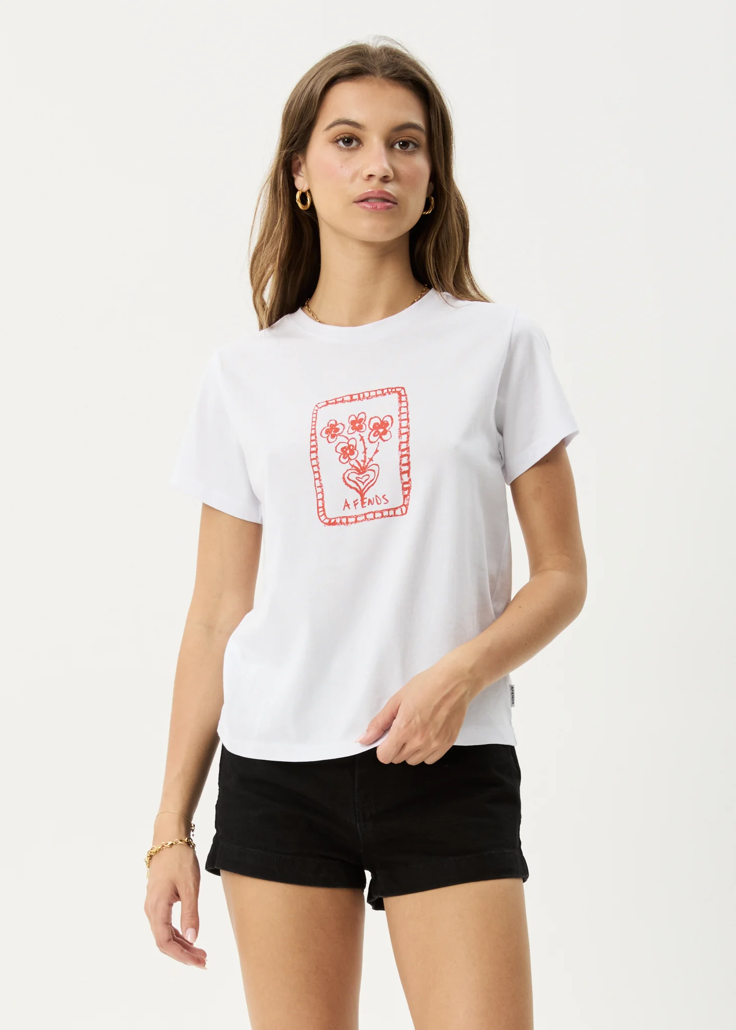 AFENDS Maisie regular tee - White