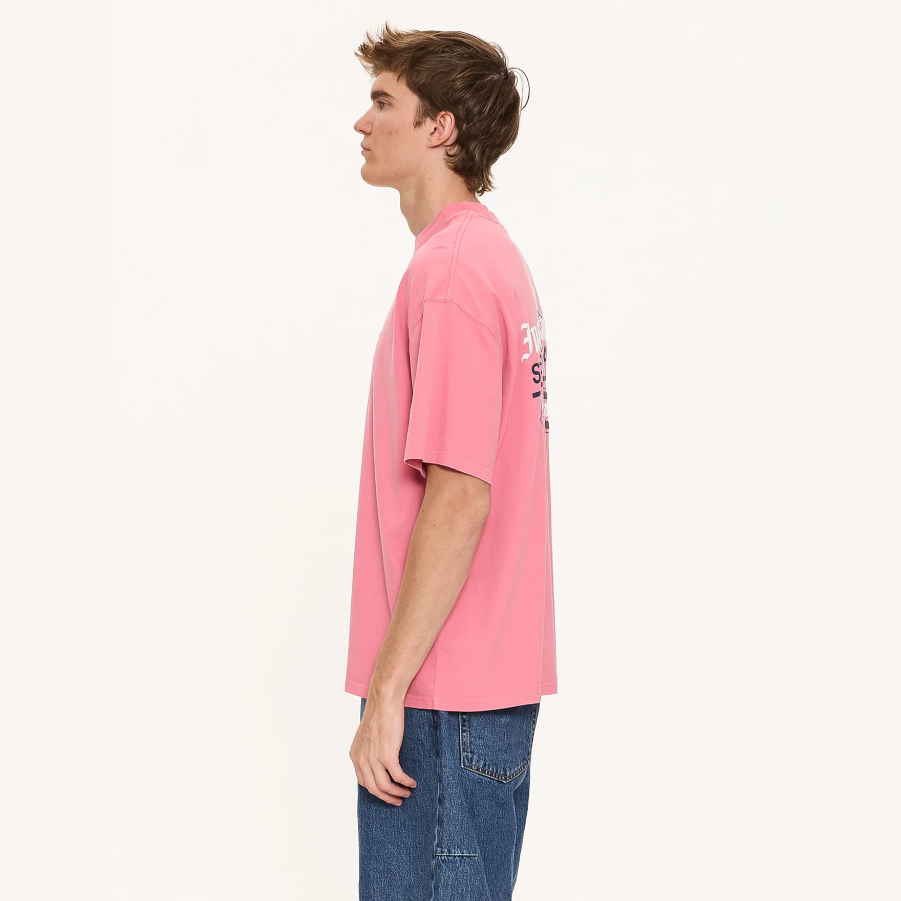 THRILLS Bueno Bueno Bueno Oversize Fit Tee - Heather Rose