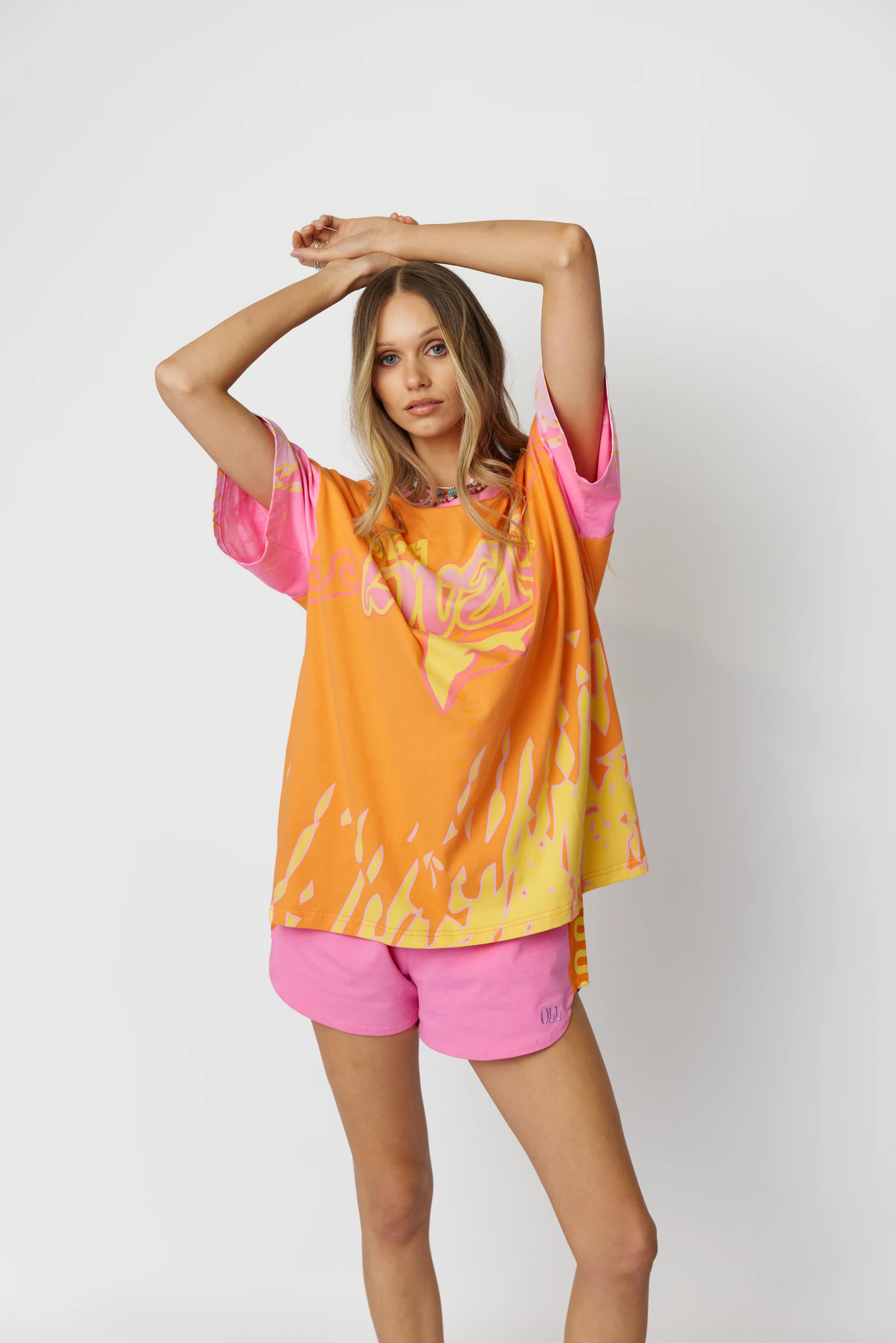 ONLY LOVERS LEFT Wave Racer Tee - Coral