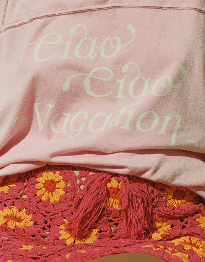 CIAO CIAO Vacay crop tee - Pink