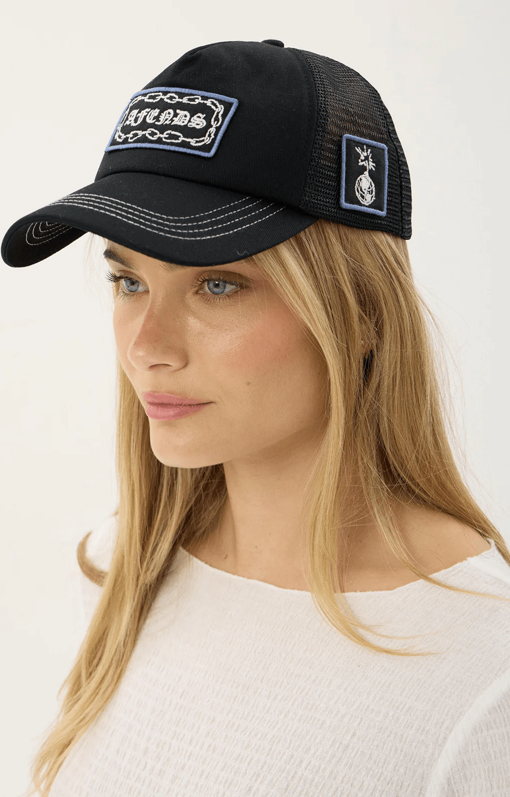 AFENDS Spiritual mesh trucker cap - Black