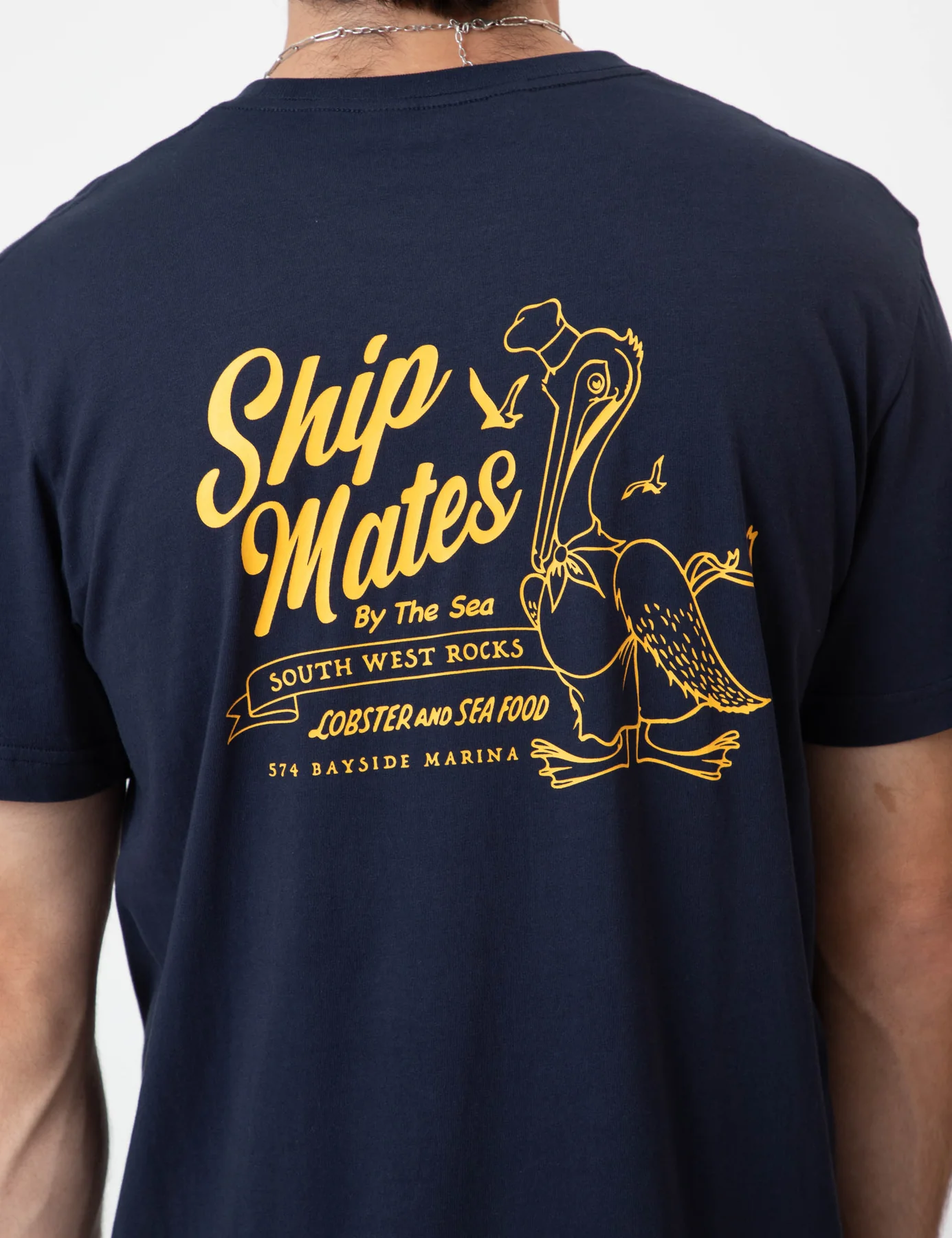 MR SIMPLE Ship mates reginald ss tee - Navy