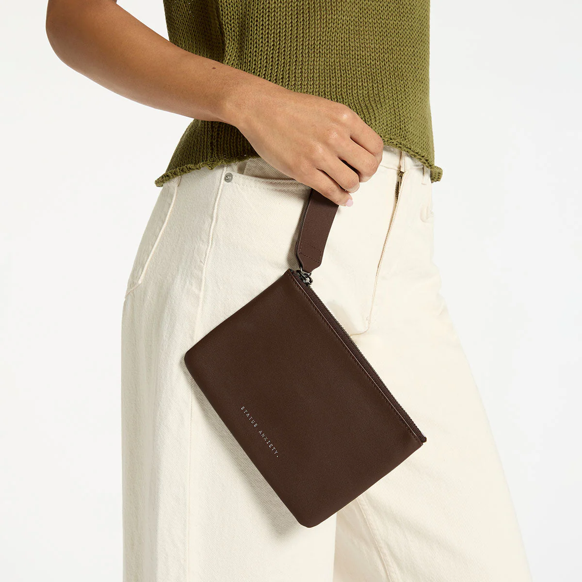 STATUS ANXIETY Take Your Chances Wallet - Cocoa Nappa