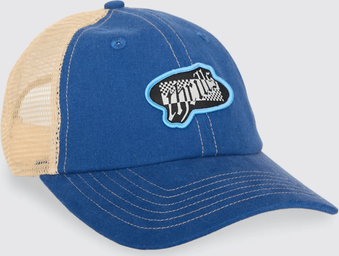 THRILLS Can You Feel It Patch Trucker Cap - Federal Blue - Birch