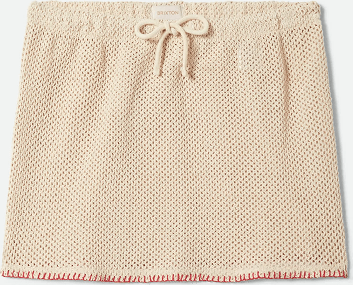 BRIXTON Mini crochet skirt - Timeless taupe