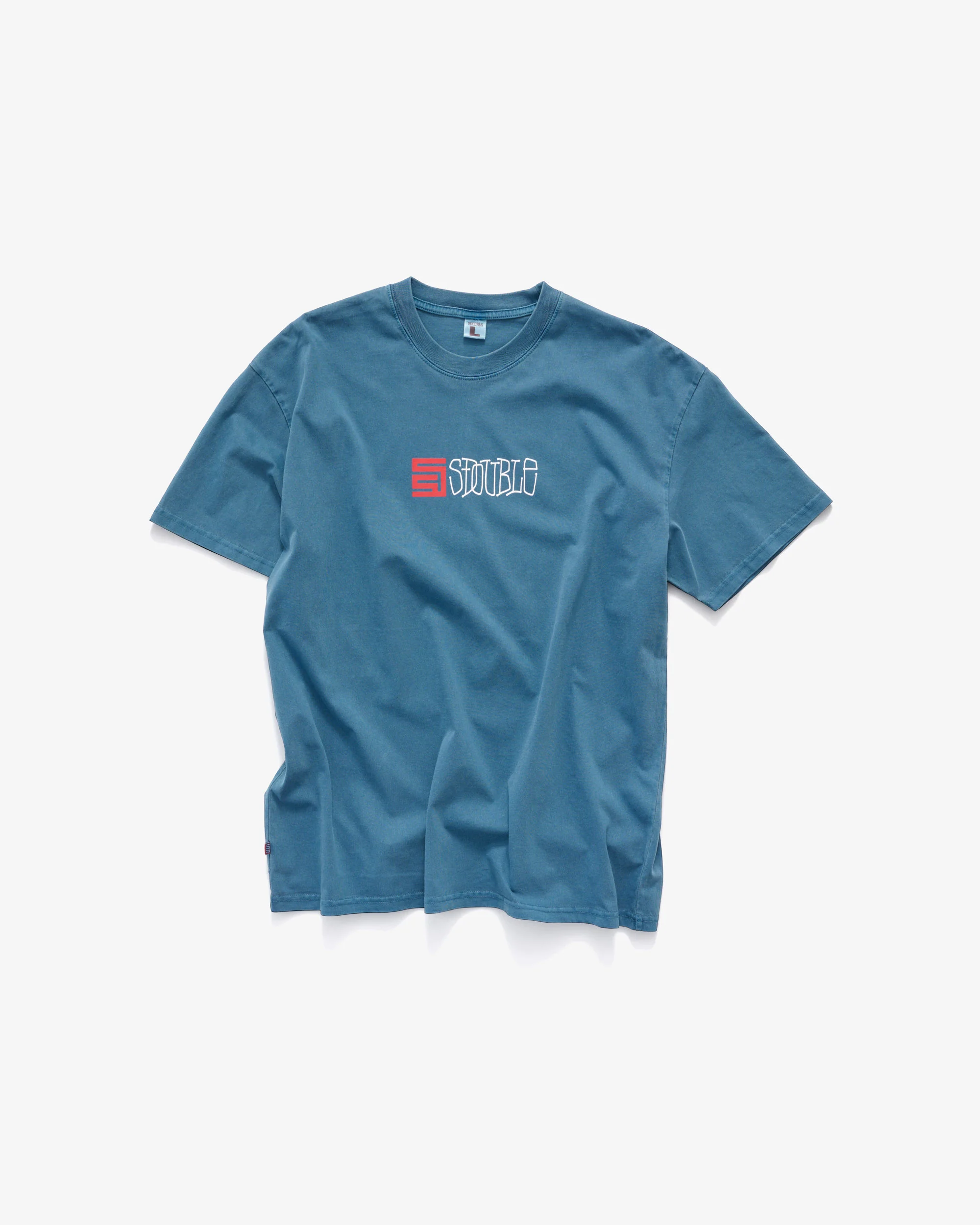 S DOUBLE Timeless T-Shirt - Moroccan blue