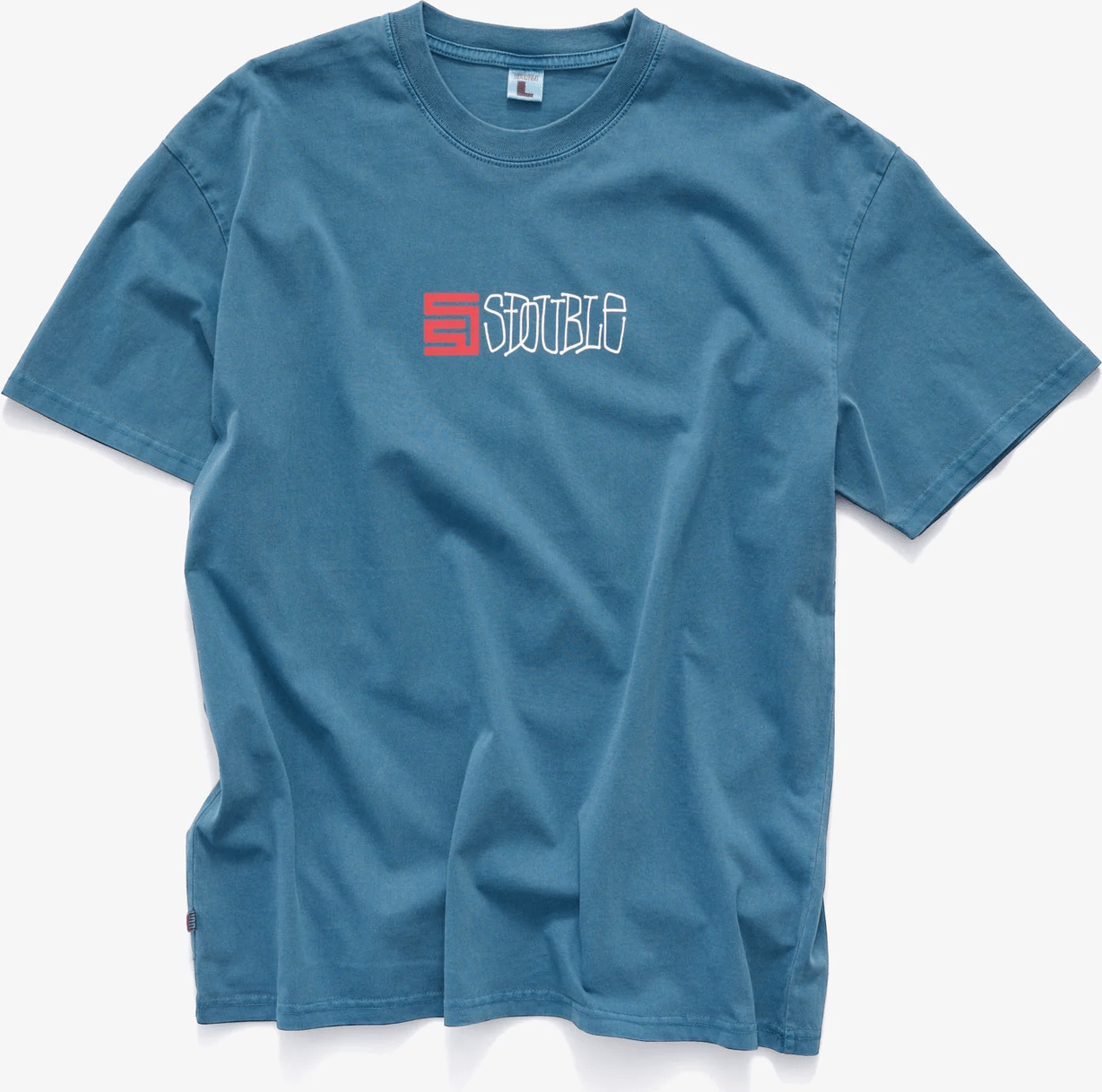 S DOUBLE Timeless T-Shirt - Moroccan blue
