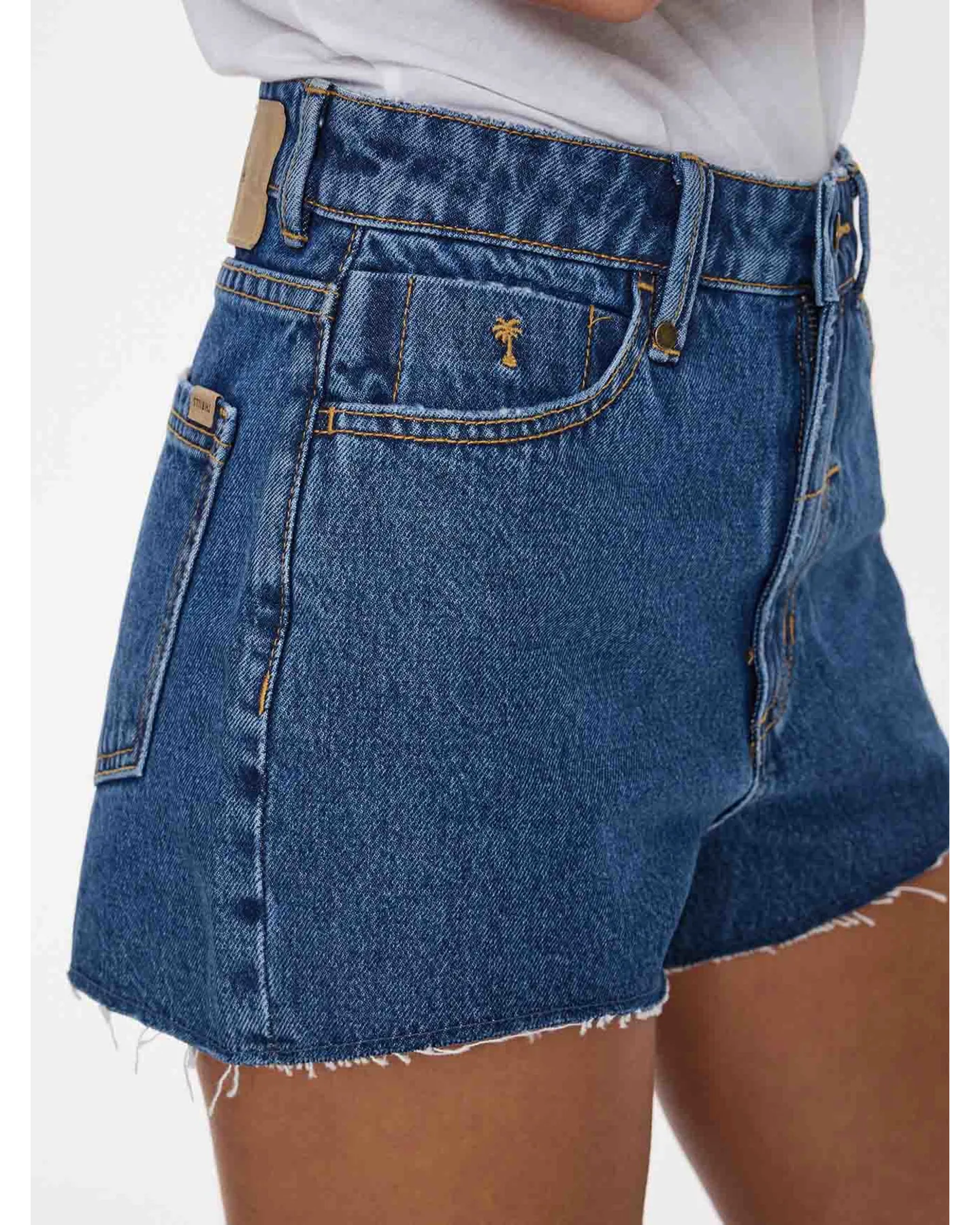 THRILLS Sadie High Rise Micro Short - Deep Vintage Blue