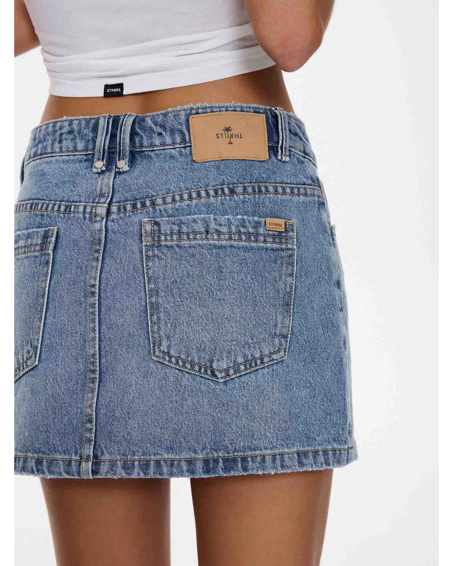 THRILLS Sophie Mid Rise Mini Skirt - Rustic Fade