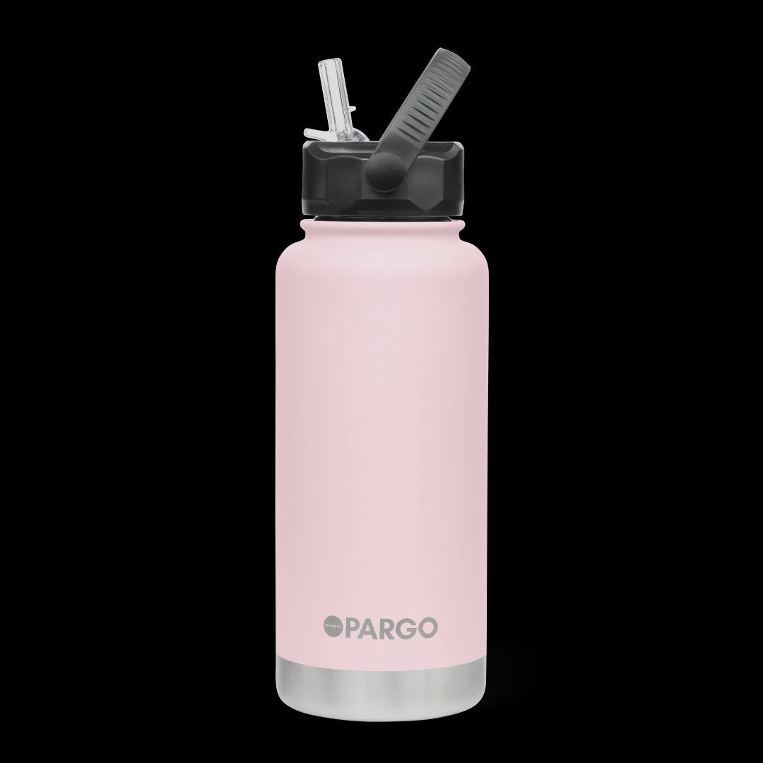 PARGO PROJECT 950mL Insulated Bottle w/ Straw Lid - MARSHMALLOW Pink