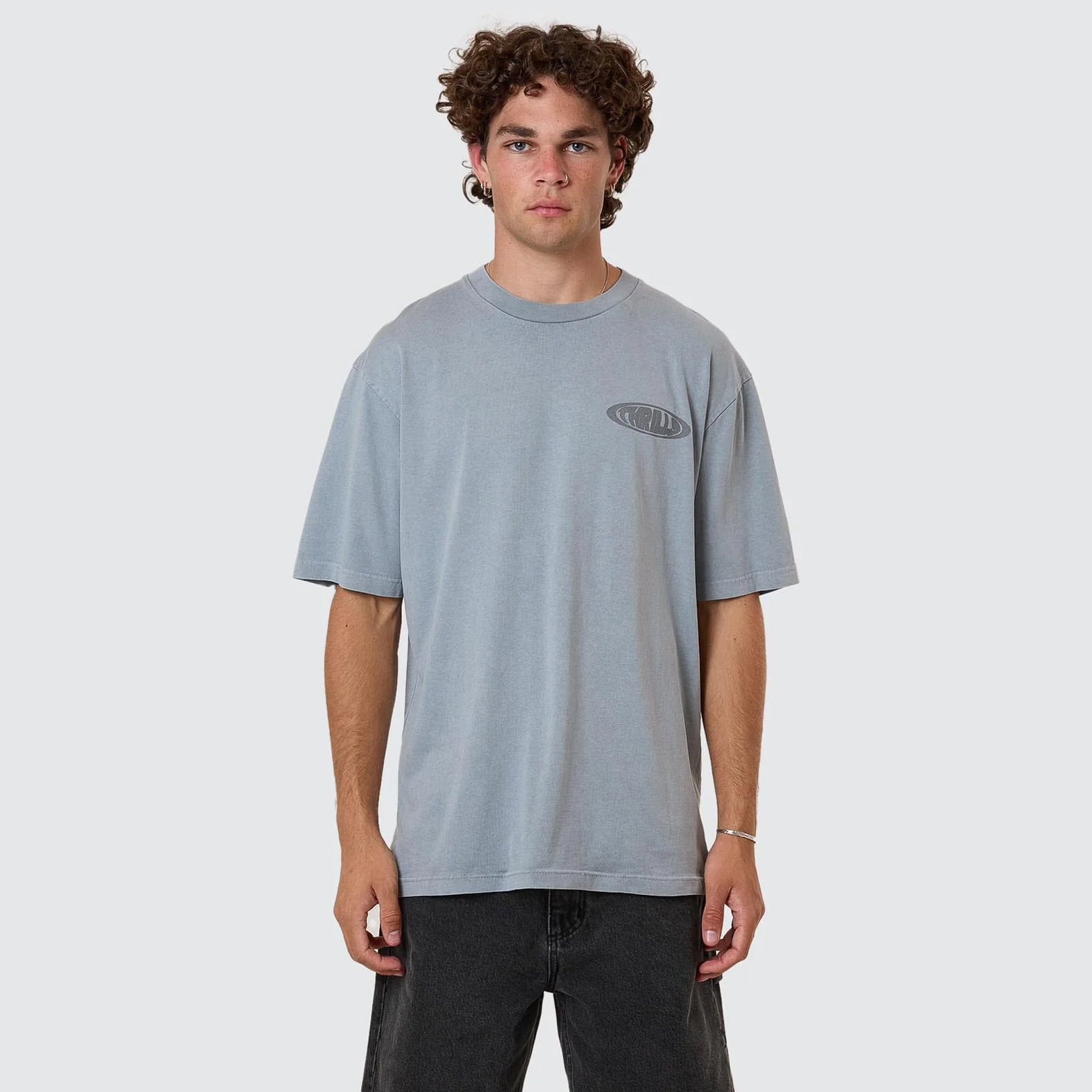 THRILLS Shadowless oversize fit tee - Smog