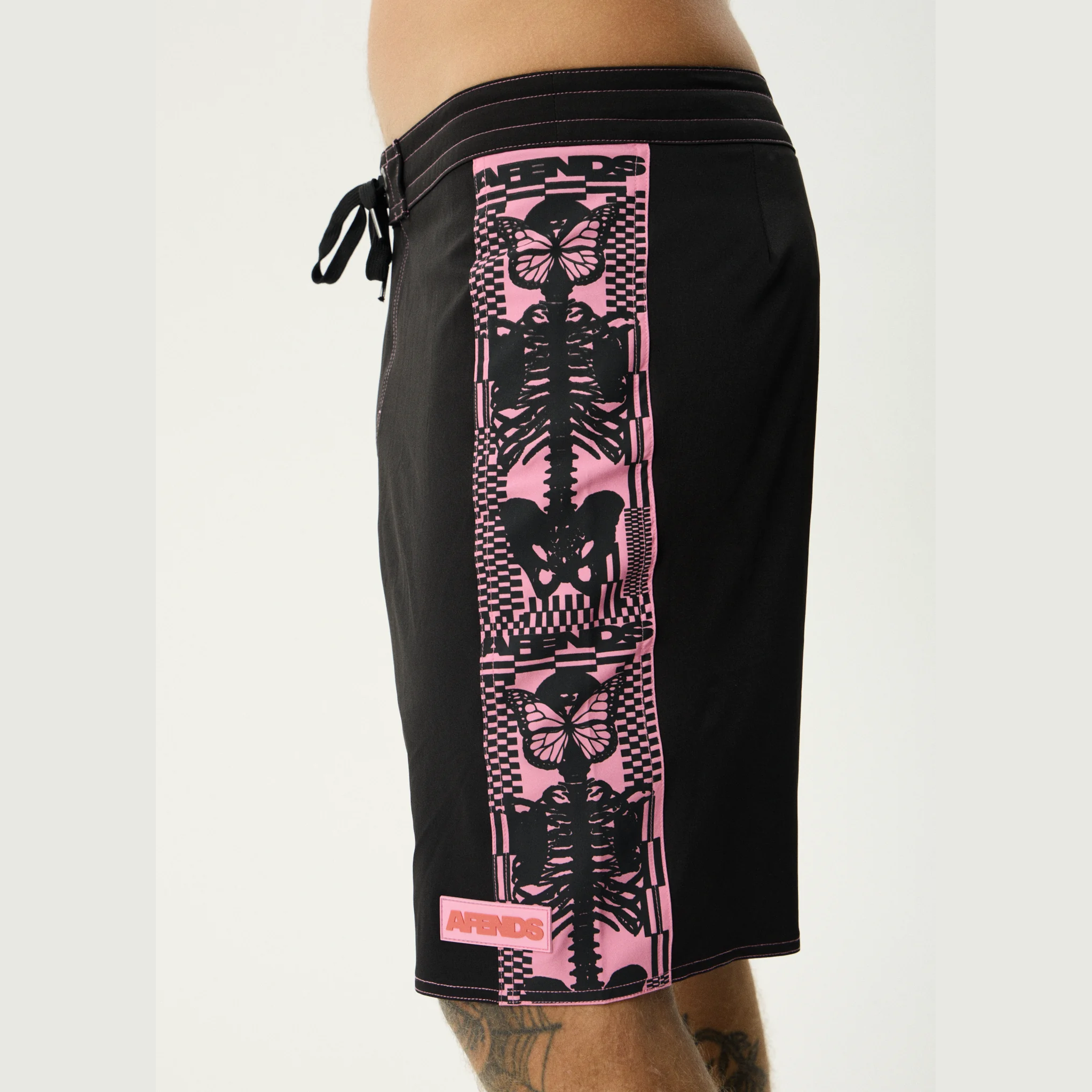 AFENDS Boned- Surf Related V2 Boardshorts 20" - Black