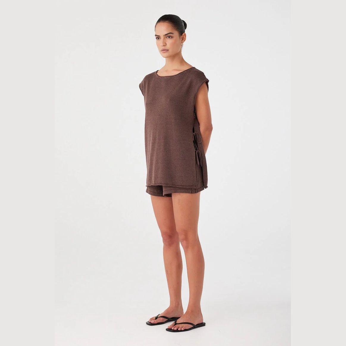ARCAA Poppy Tie Side Top - Espresso
