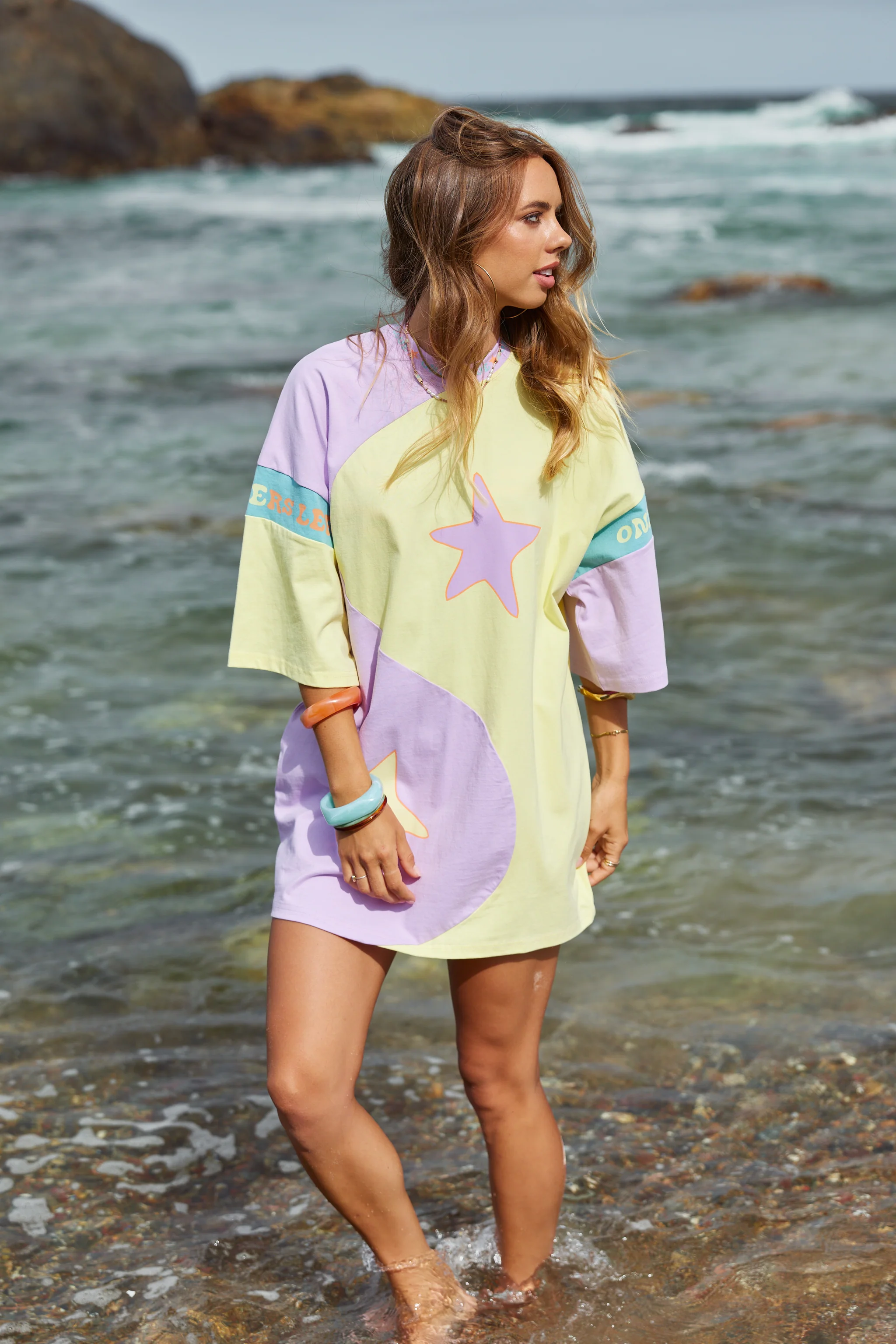 ONLY LOVERS LEFT Yin Yang Dress - Lemon/Orchid