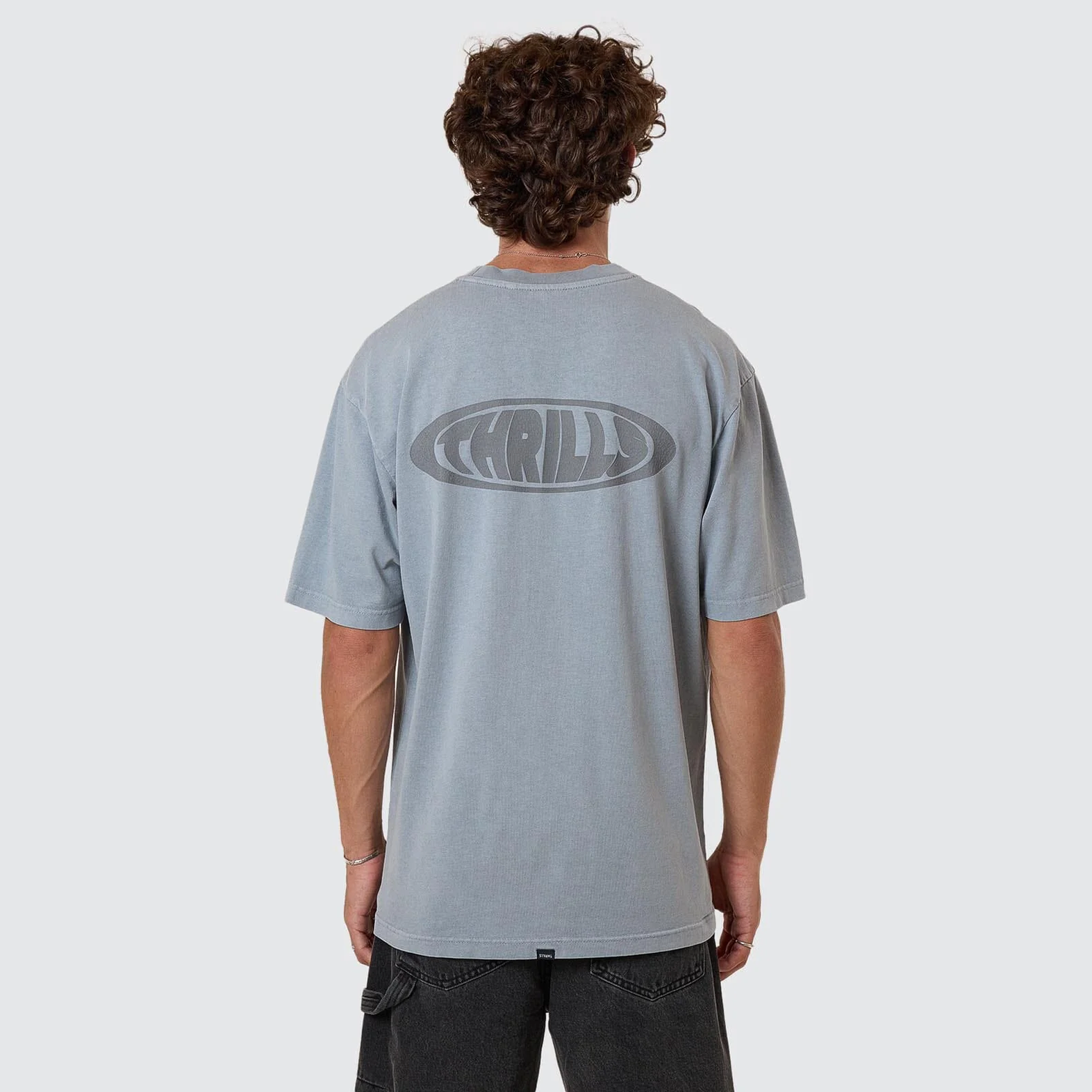 THRILLS Shadowless oversize fit tee - Smog