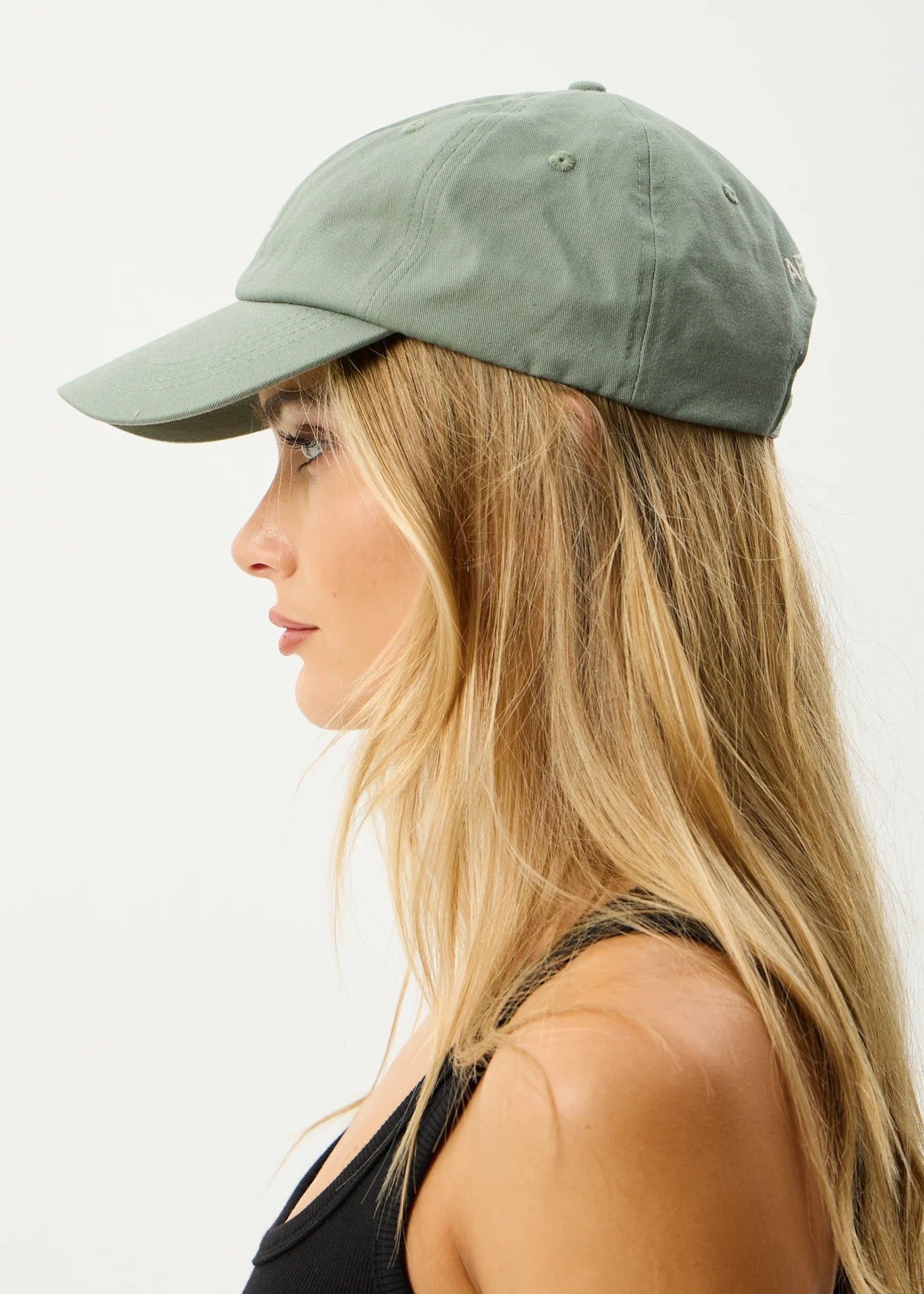 AFENDS Core six panel cap - Oil green