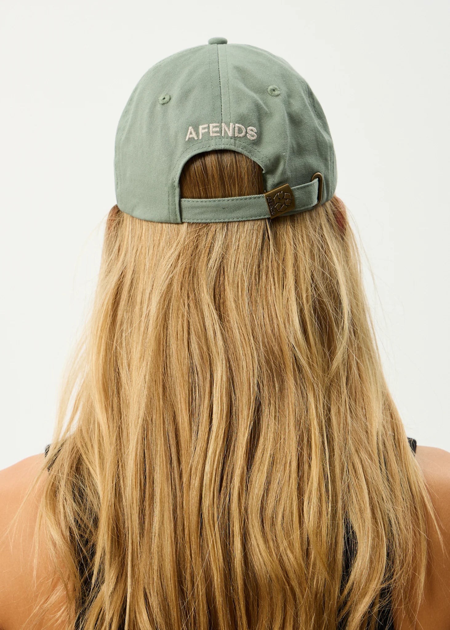 AFENDS Core six panel cap - Oil green