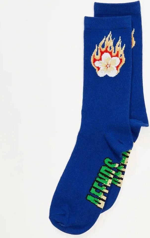 AFENDS holiday recycled socks one pack - navy