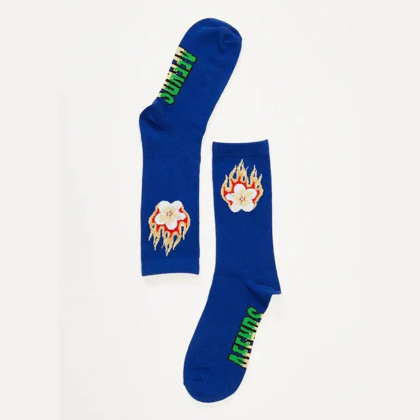 AFENDS holiday recycled socks one pack - navy