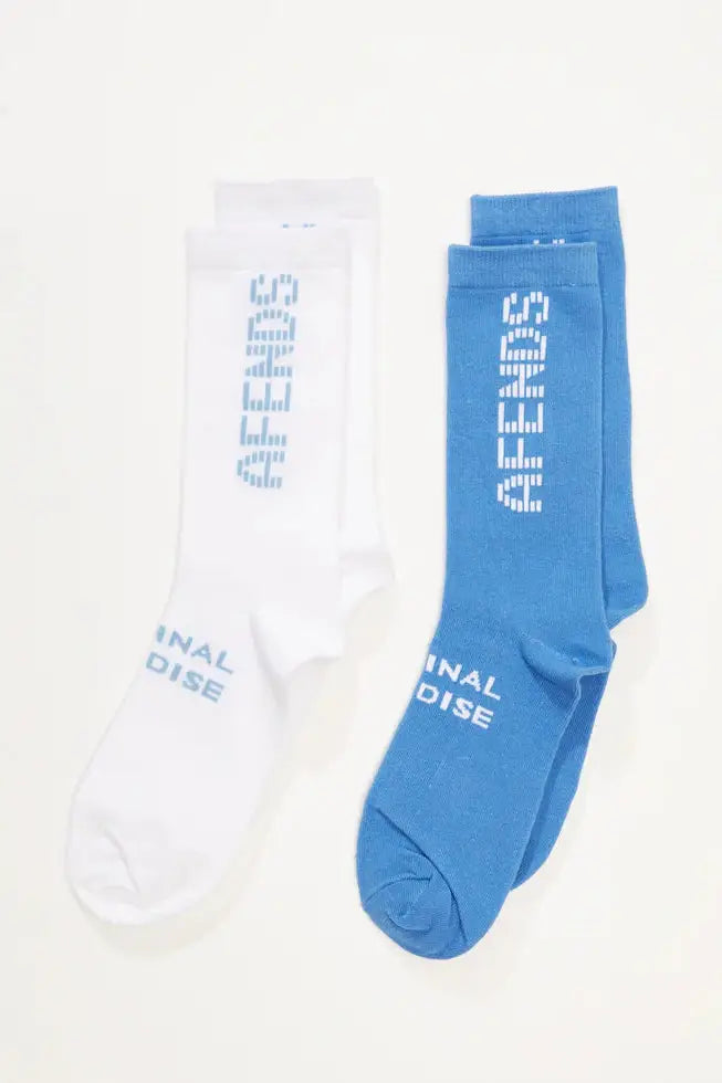 AFENDS sunset recycled socks two pack - multi