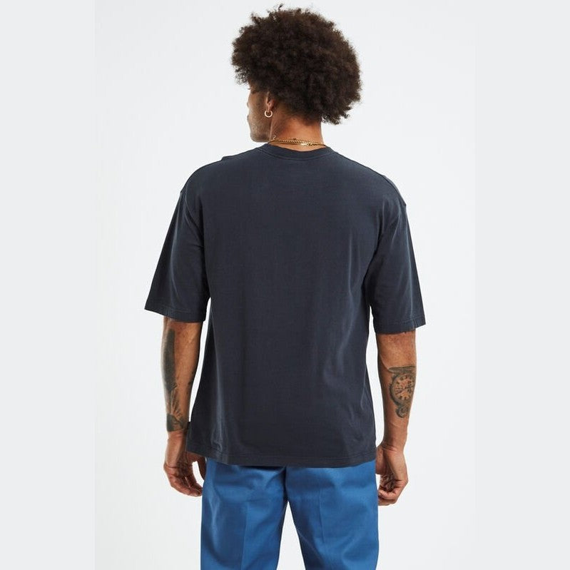 Afends Spiral - Recycled Oversized Graphic T-Shirt - Washed Black