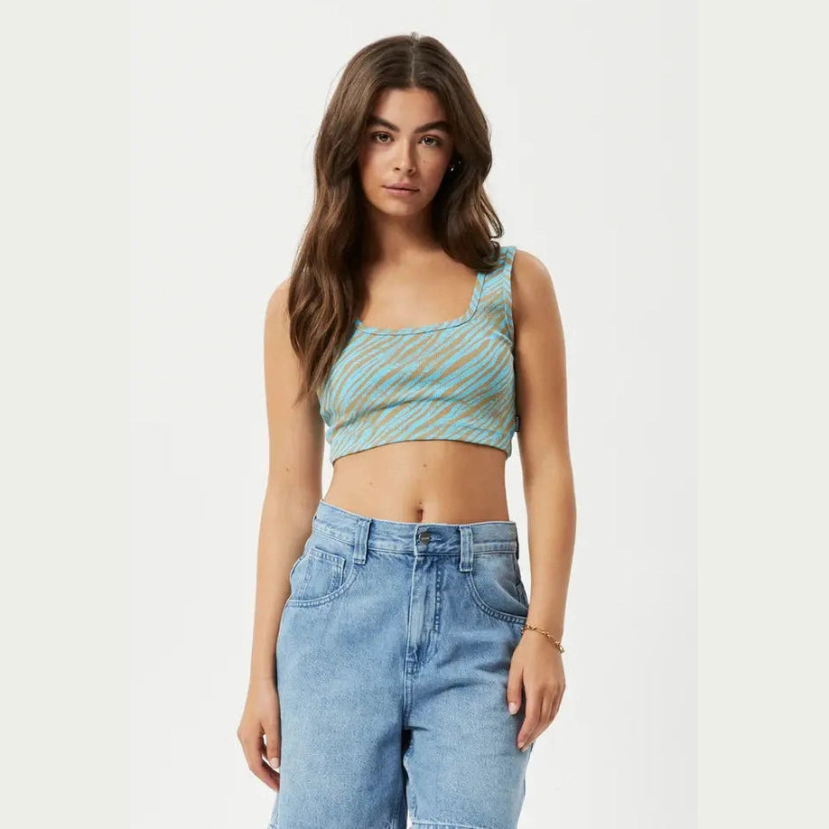 Afends adi recycled ribbed sleeveless top