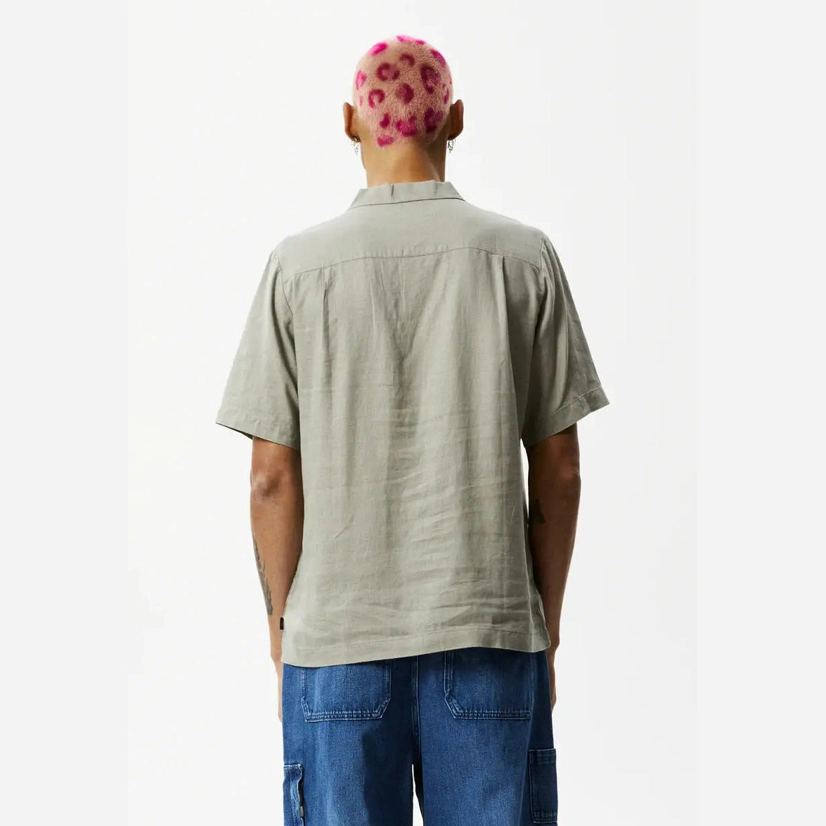 Afends hemp cuban s/s shirt - olive