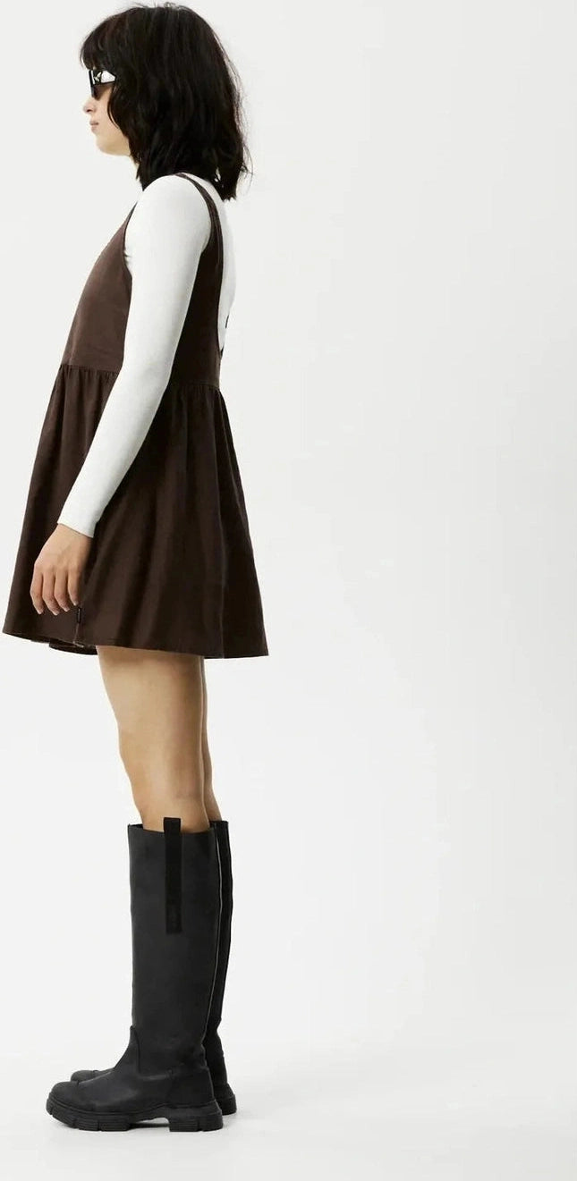Afends jesse hemp mini dress - coffee