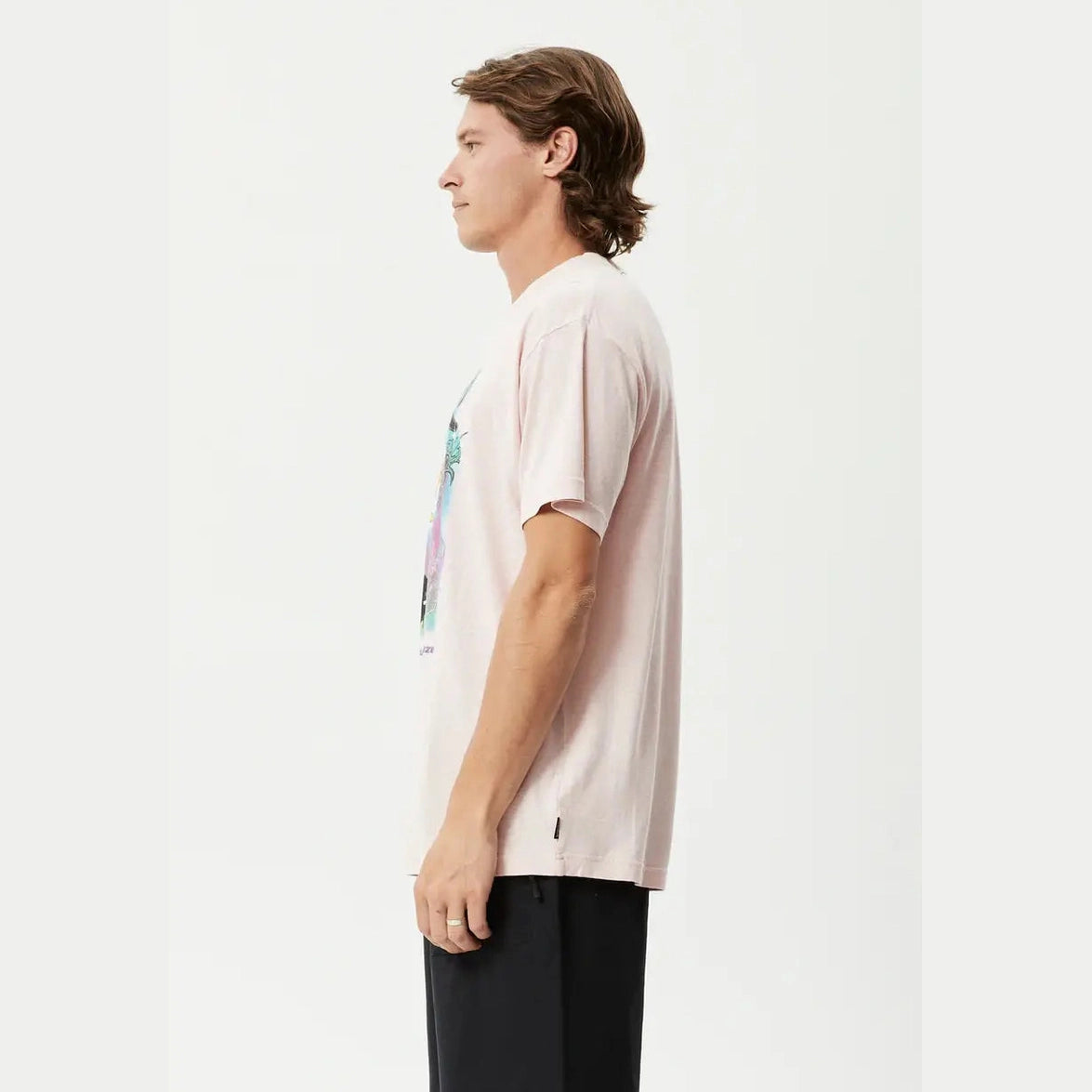 Afends liquid haze - hemp boxy t-shirt - lotus