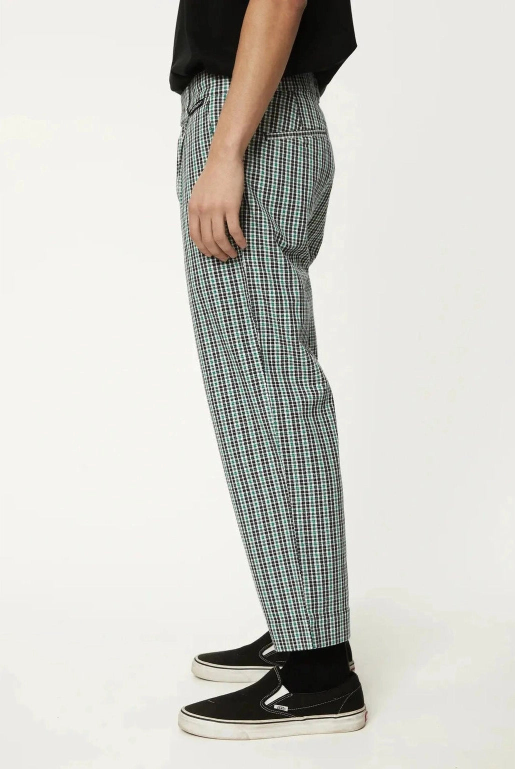 Afends mixed business hemp suit pants- black