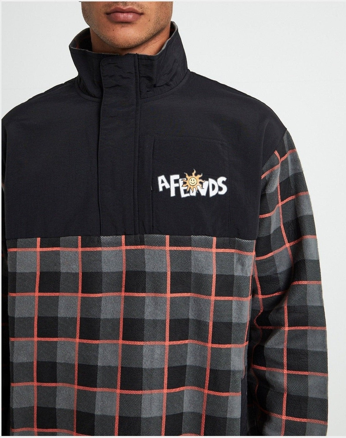 Afends sunshine recycled fleece pullover - black