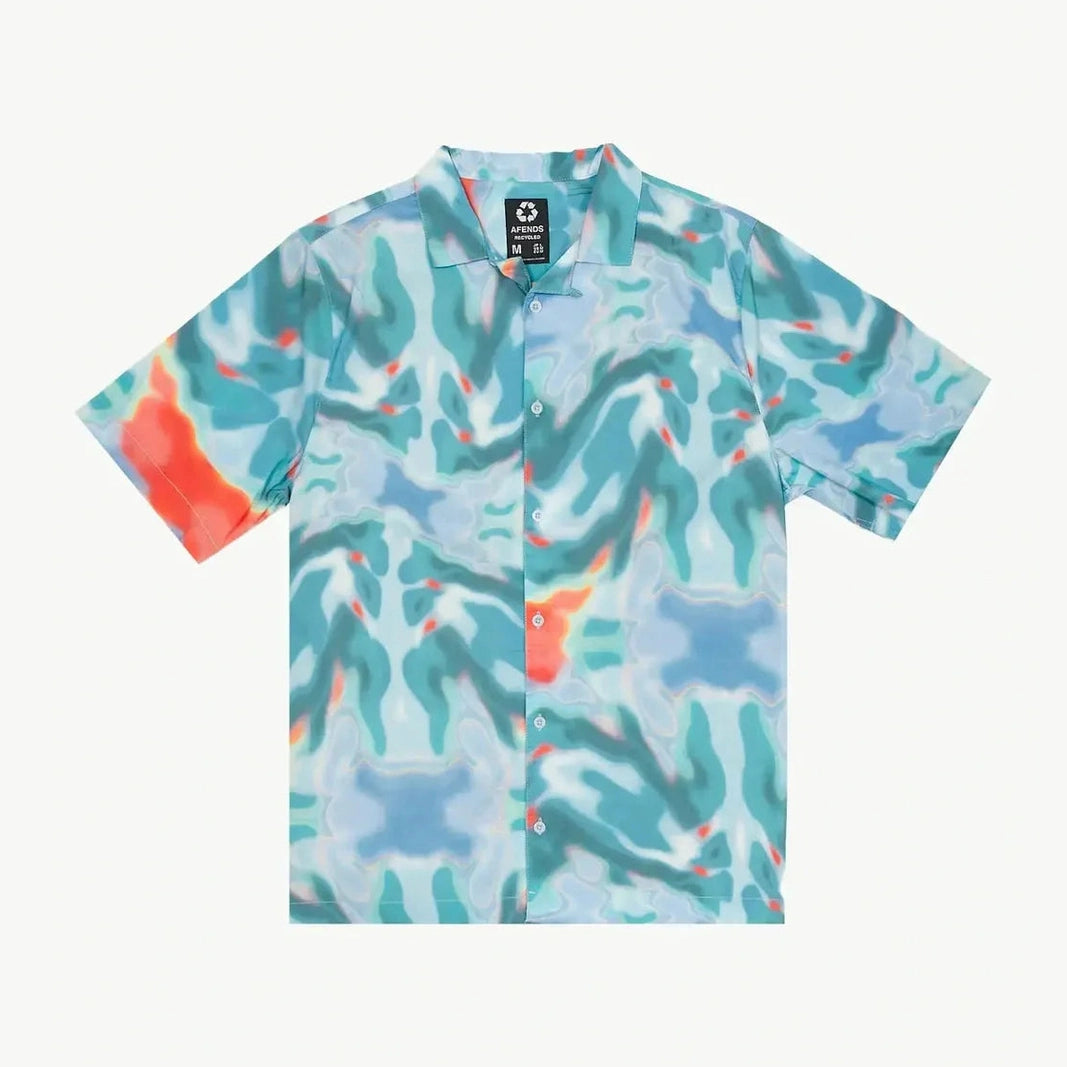 Afends thermal recycled cuban short sleeve shirt - multi