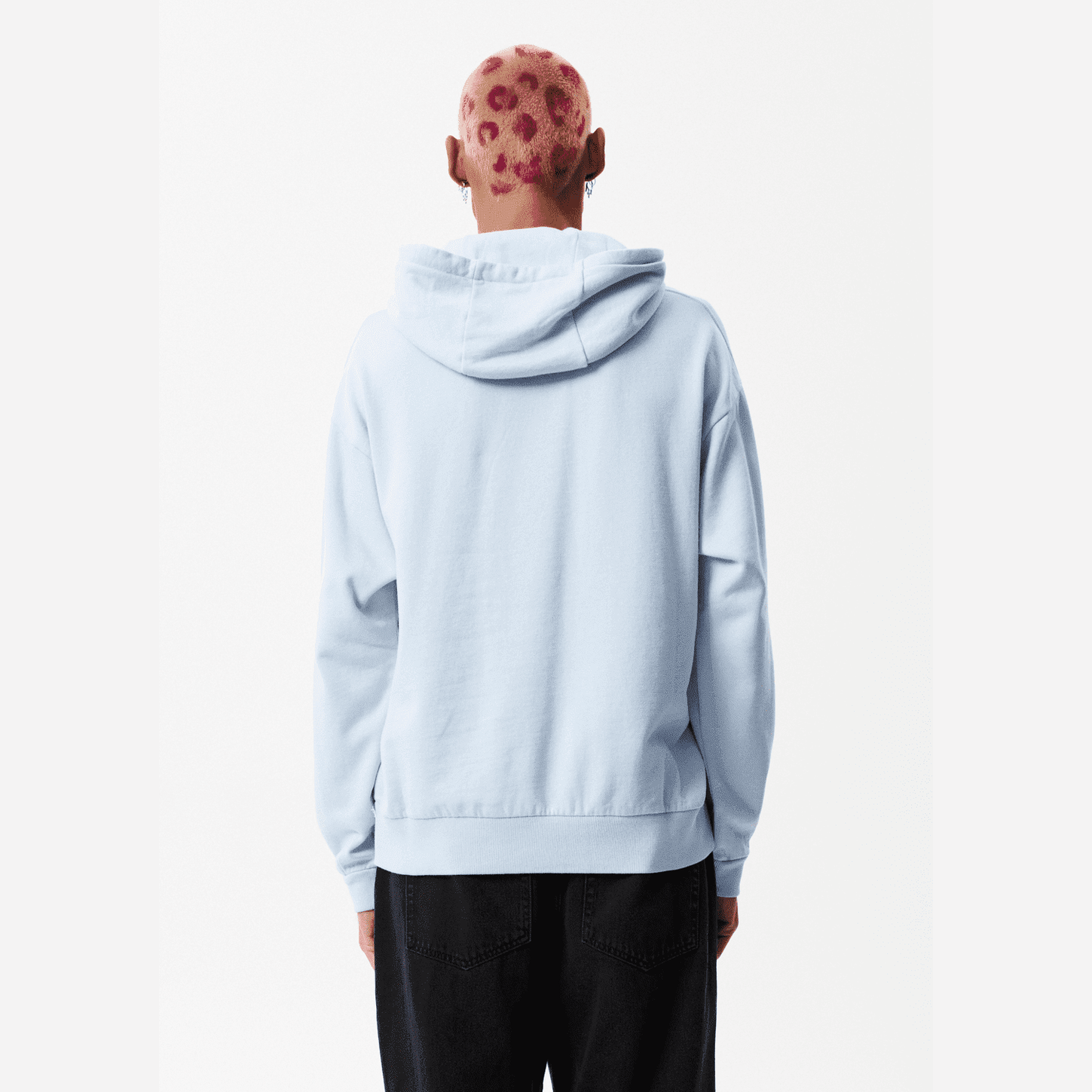 Afends world problems recycled hoodie- powder blue
