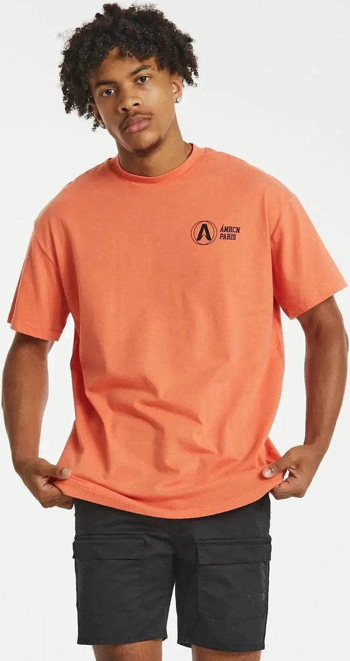Amercain a game oversized tee - coral