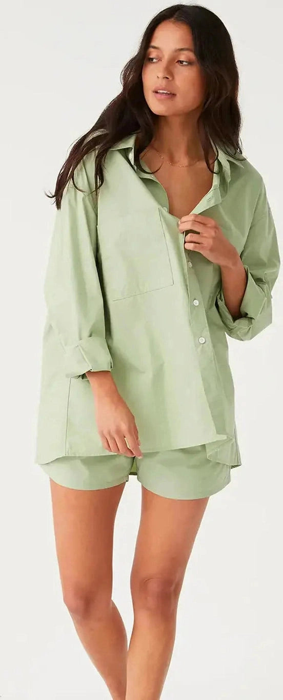 Arcaa dylan long sleeve shirt - sage